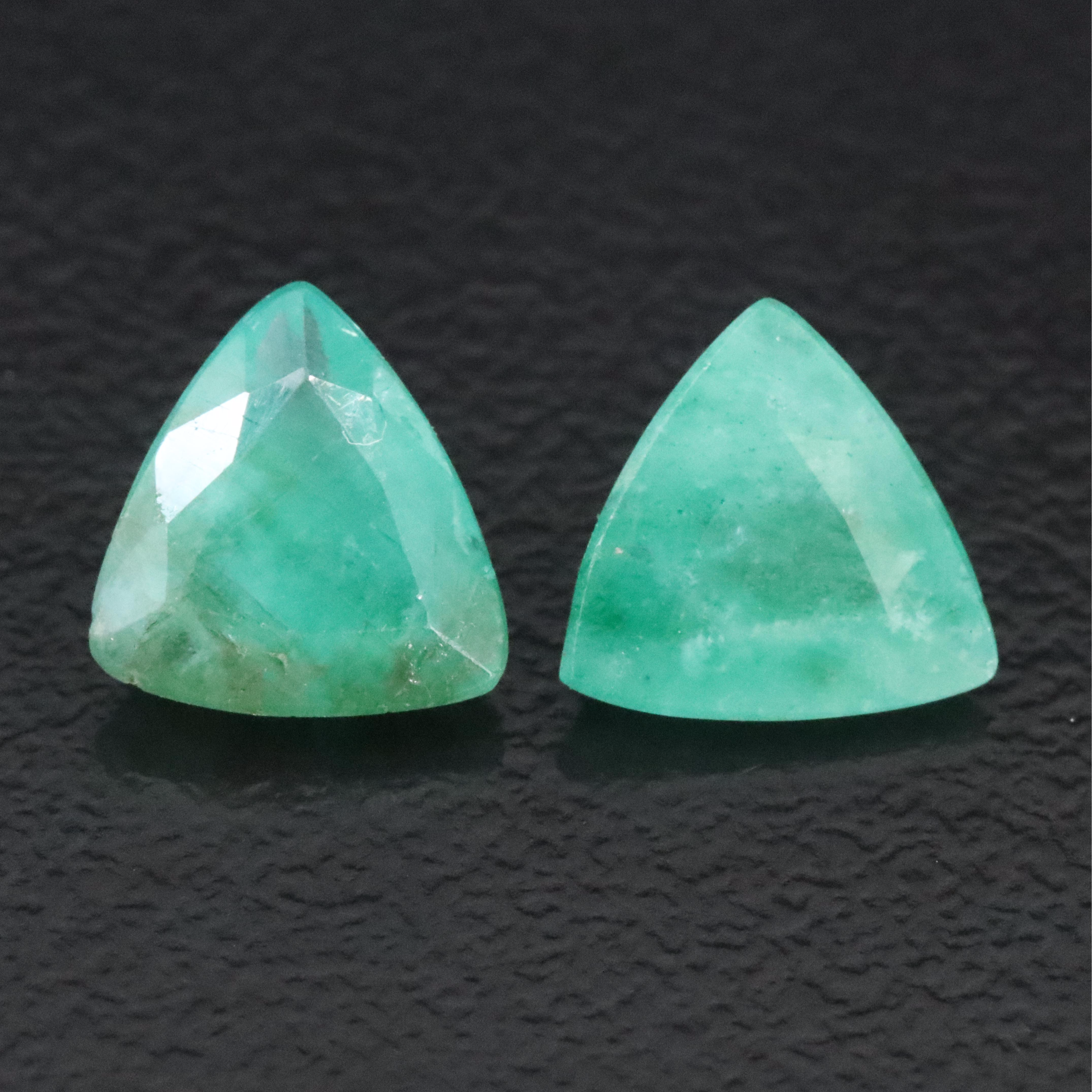 Loose 3.17 CTW Emerald Pair