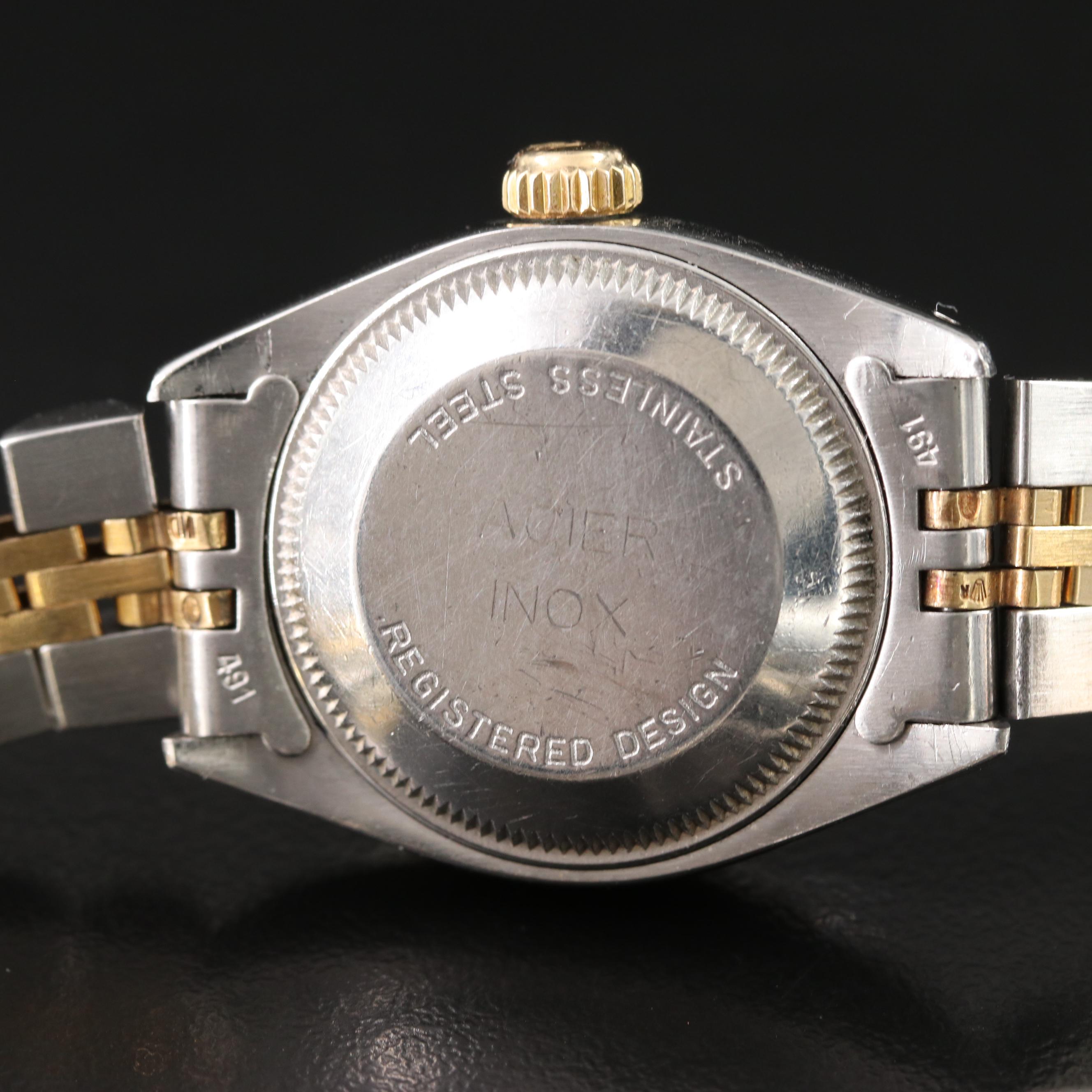 1977 Rolex 18K and Stainless Steel Automatic Date Watch