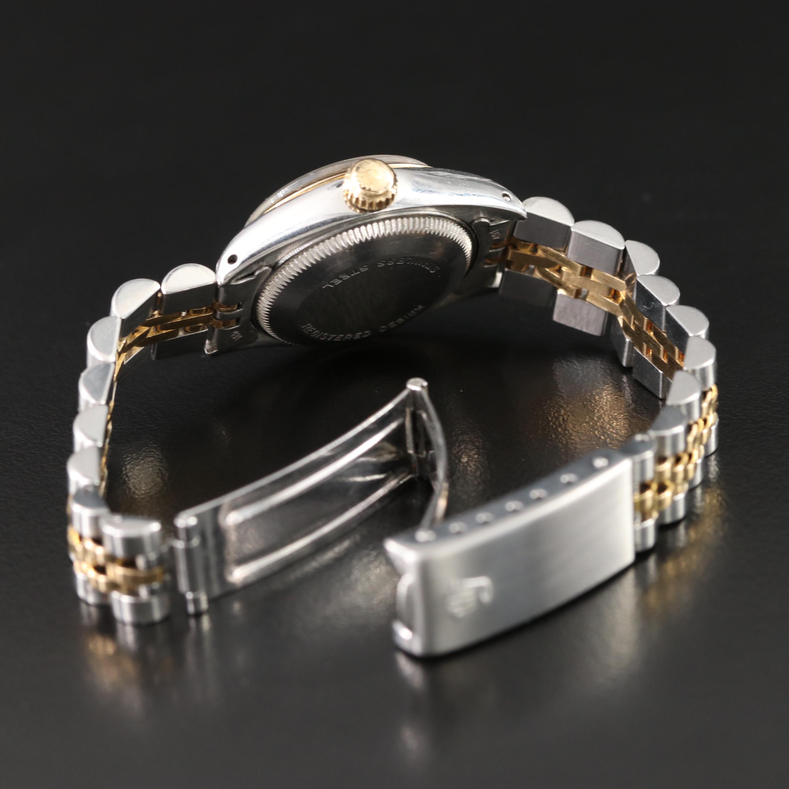 1977 Rolex 18K and Stainless Steel Automatic Date Watch