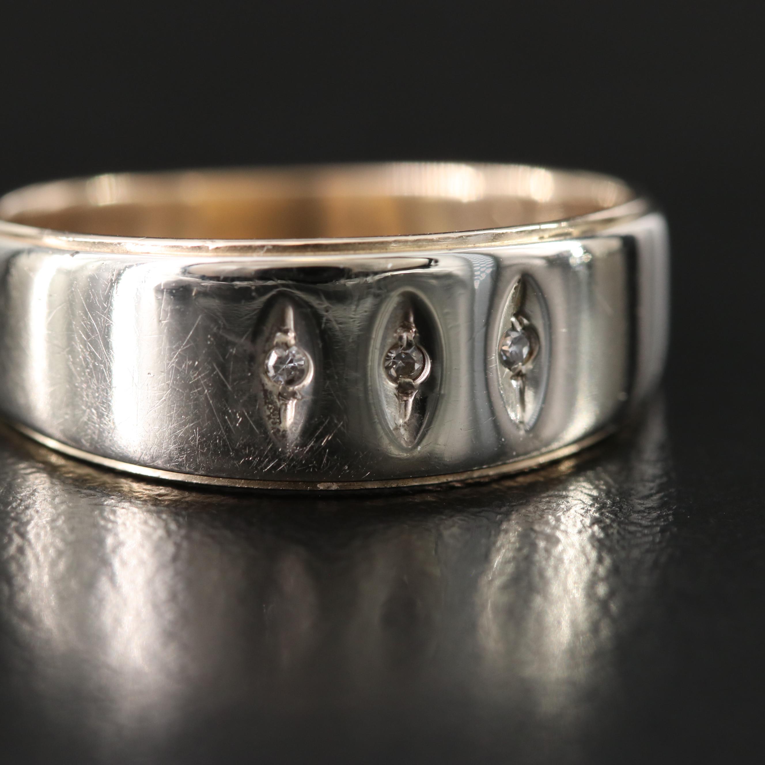 14K Two-Tone 0.02 CTW Diamond Ring