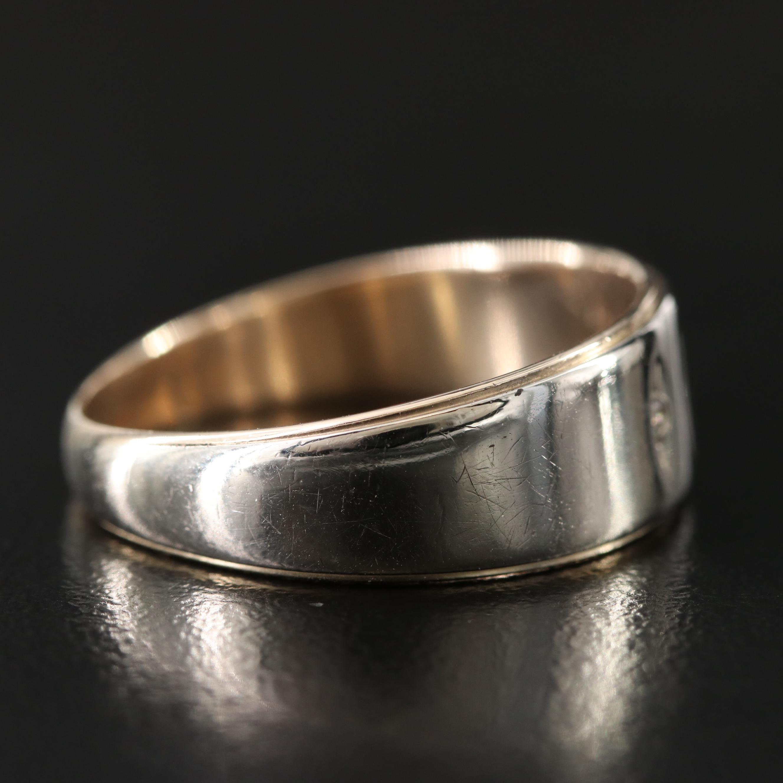 14K Two-Tone 0.02 CTW Diamond Ring