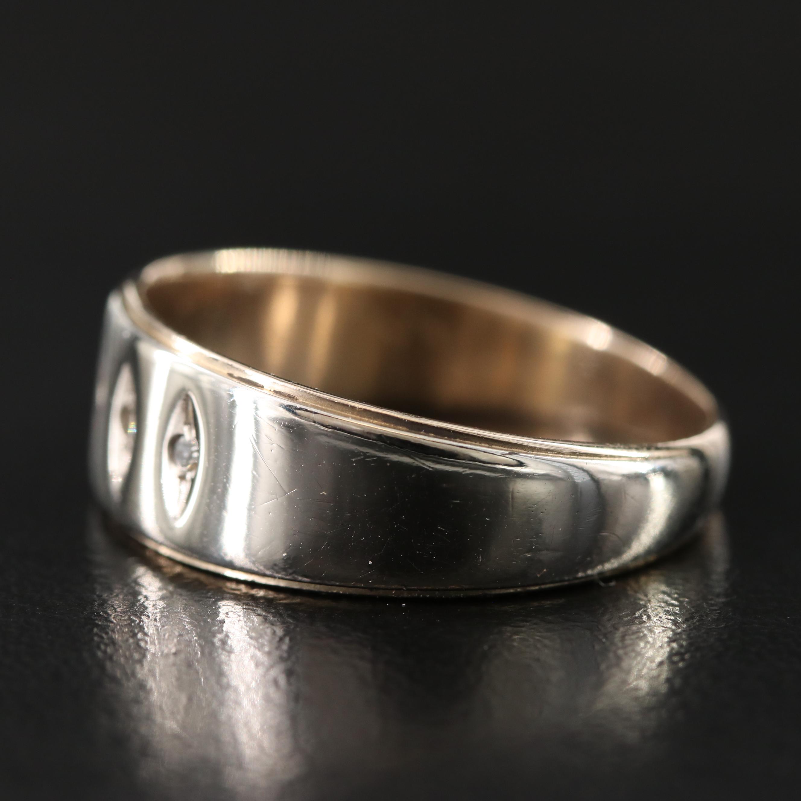 14K Two-Tone 0.02 CTW Diamond Ring