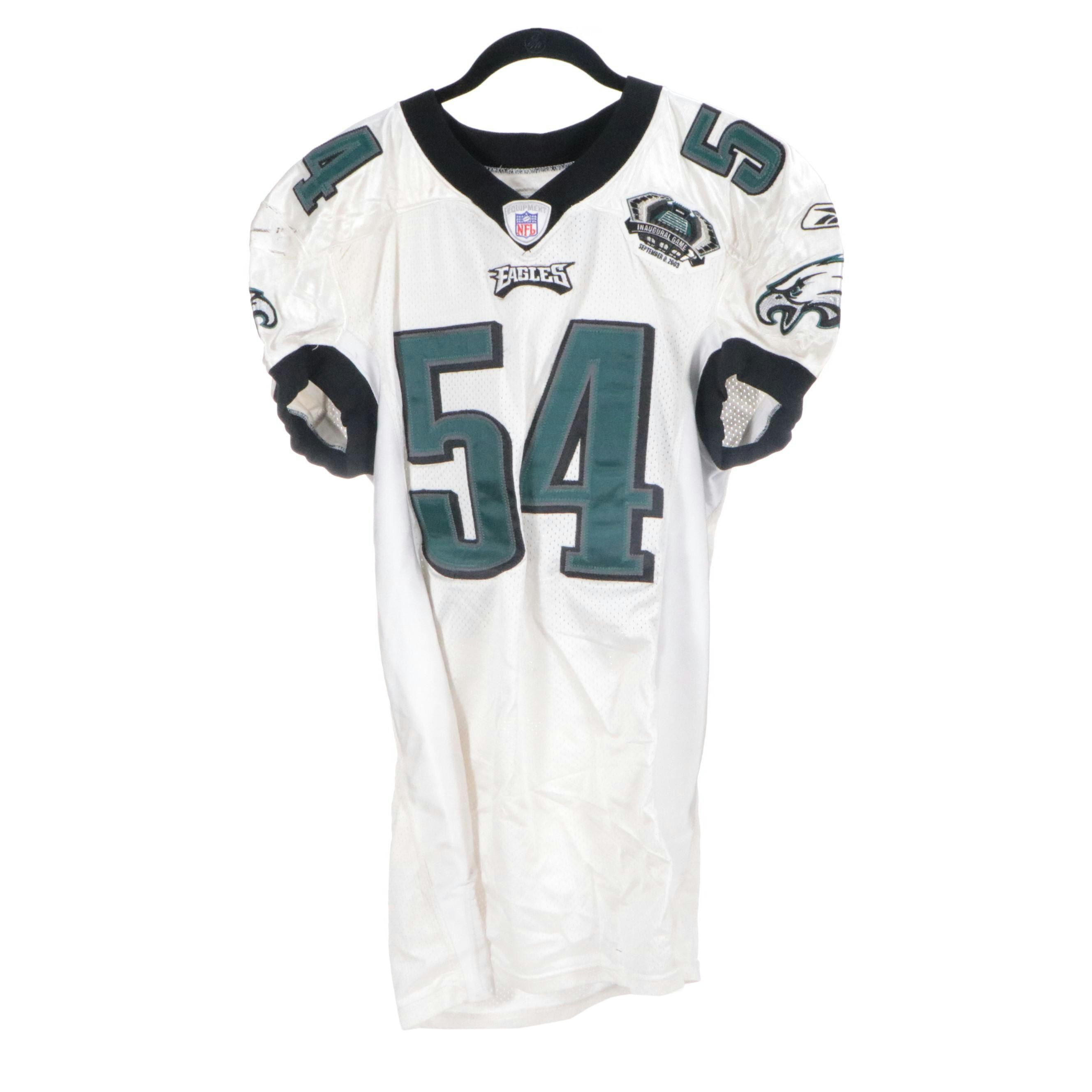 Nate Wayne Game Worn and Signed Philadelphia Eagles Reebok Football Jersey