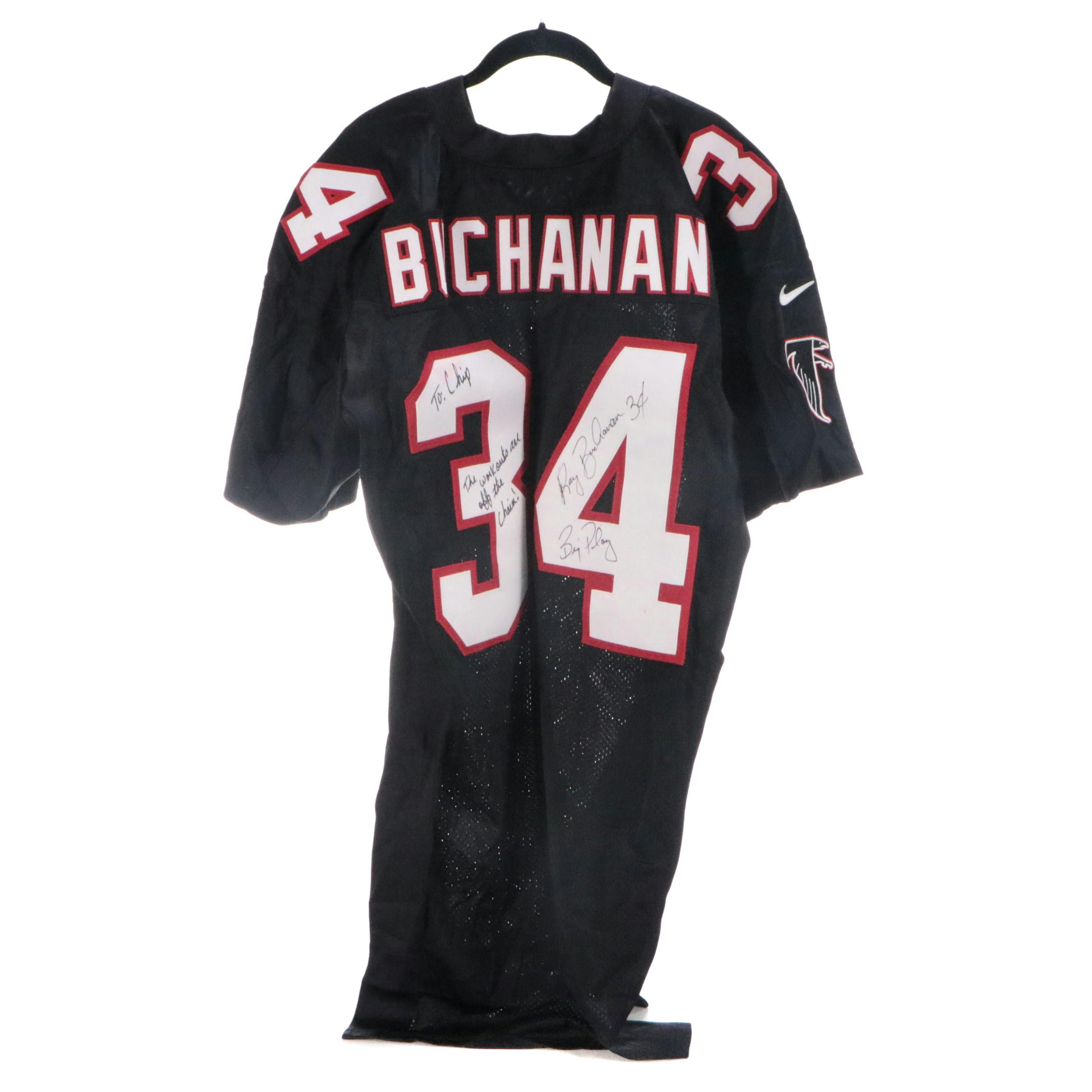 Ray Buchanan Signed Game Worn Atlanta Falcons Jersey