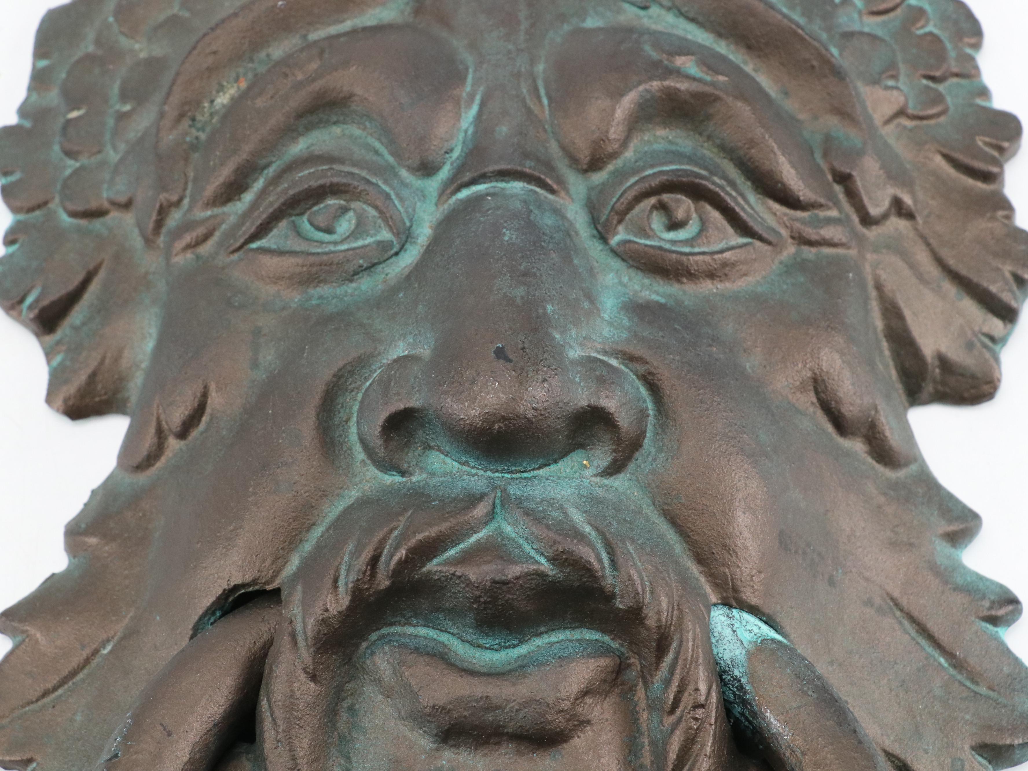 Celtic Style Cast Iron Greenman Door Knocker