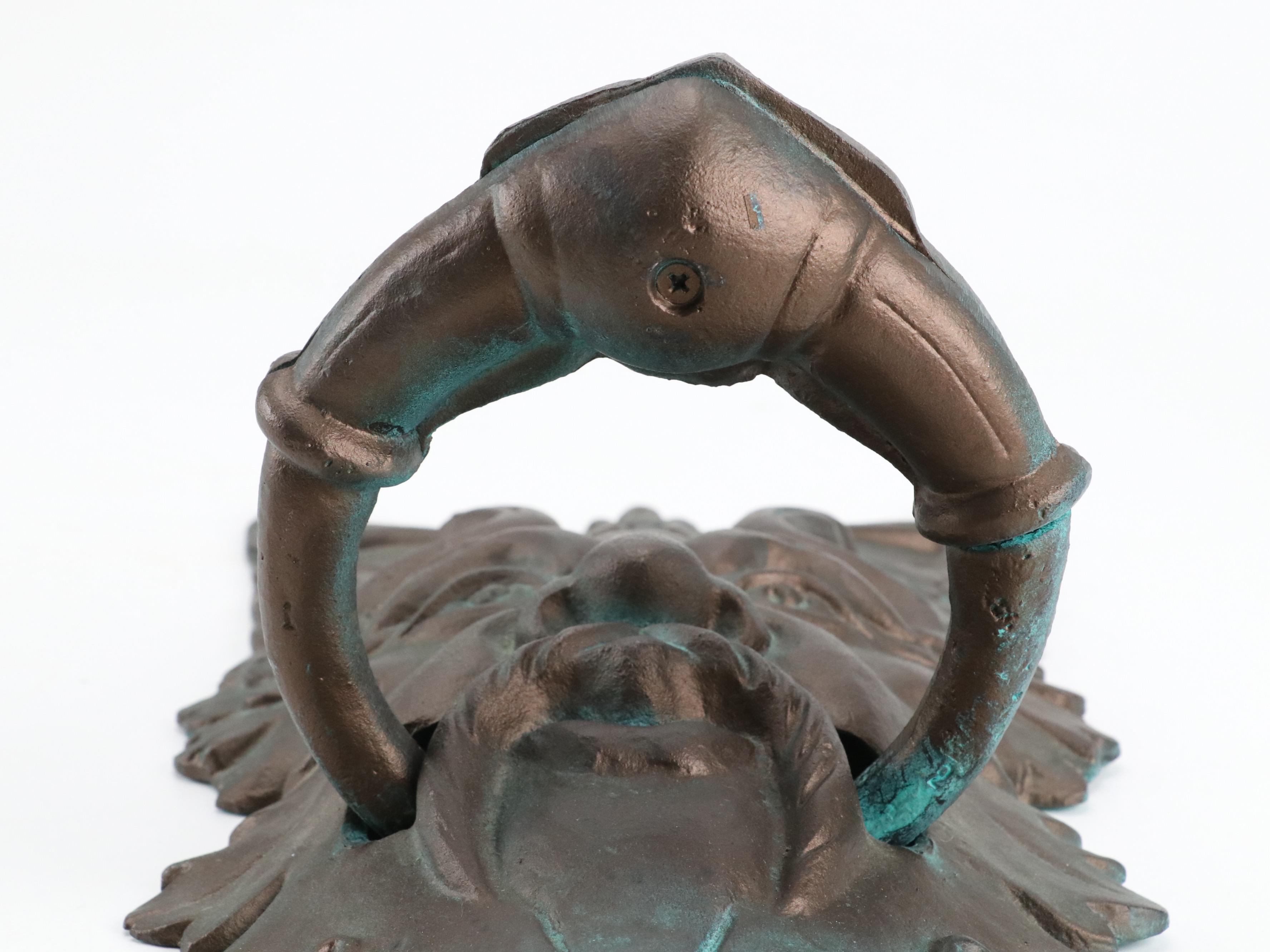 Celtic Style Cast Iron Greenman Door Knocker