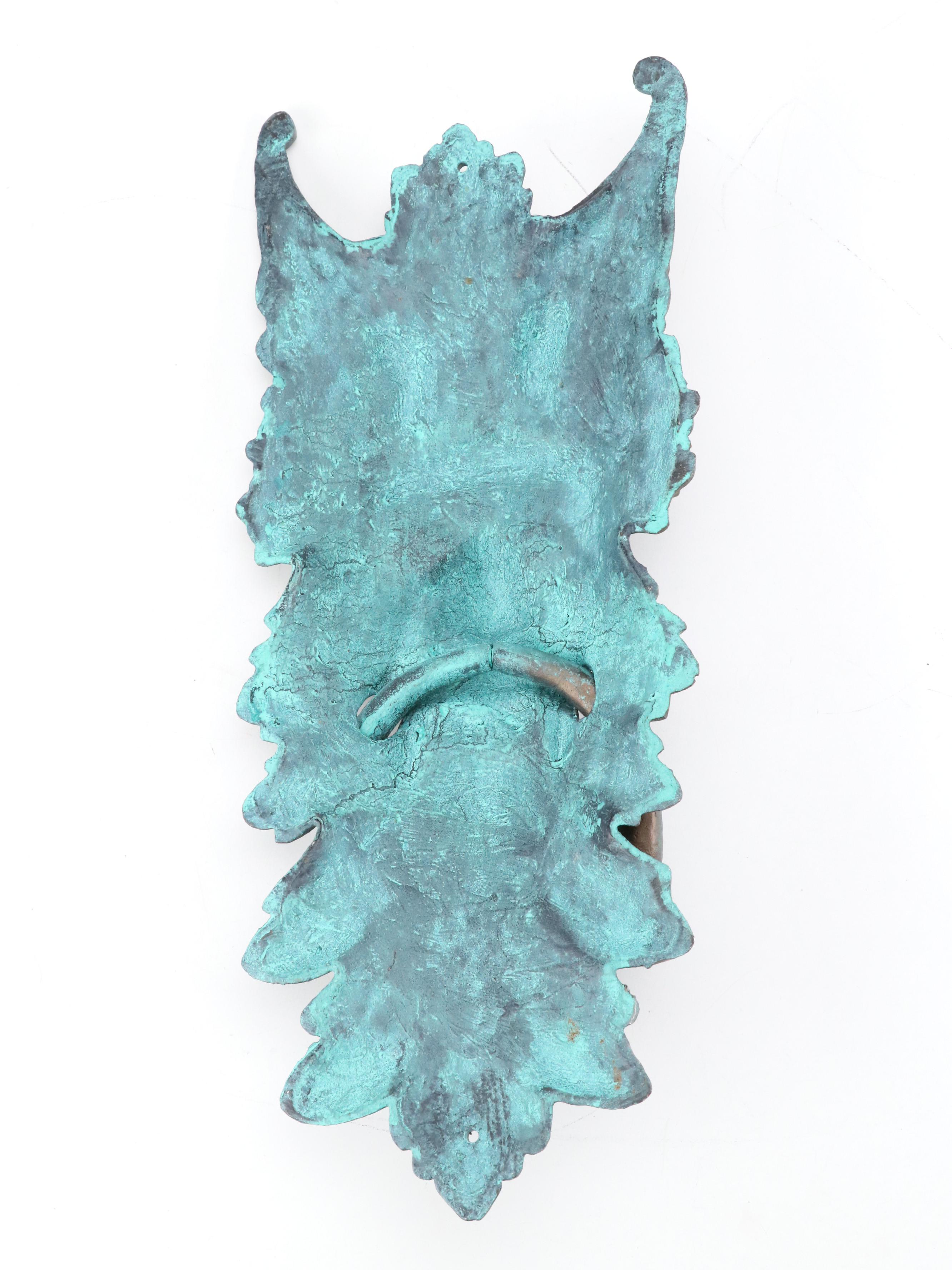 Celtic Style Cast Iron Greenman Door Knocker