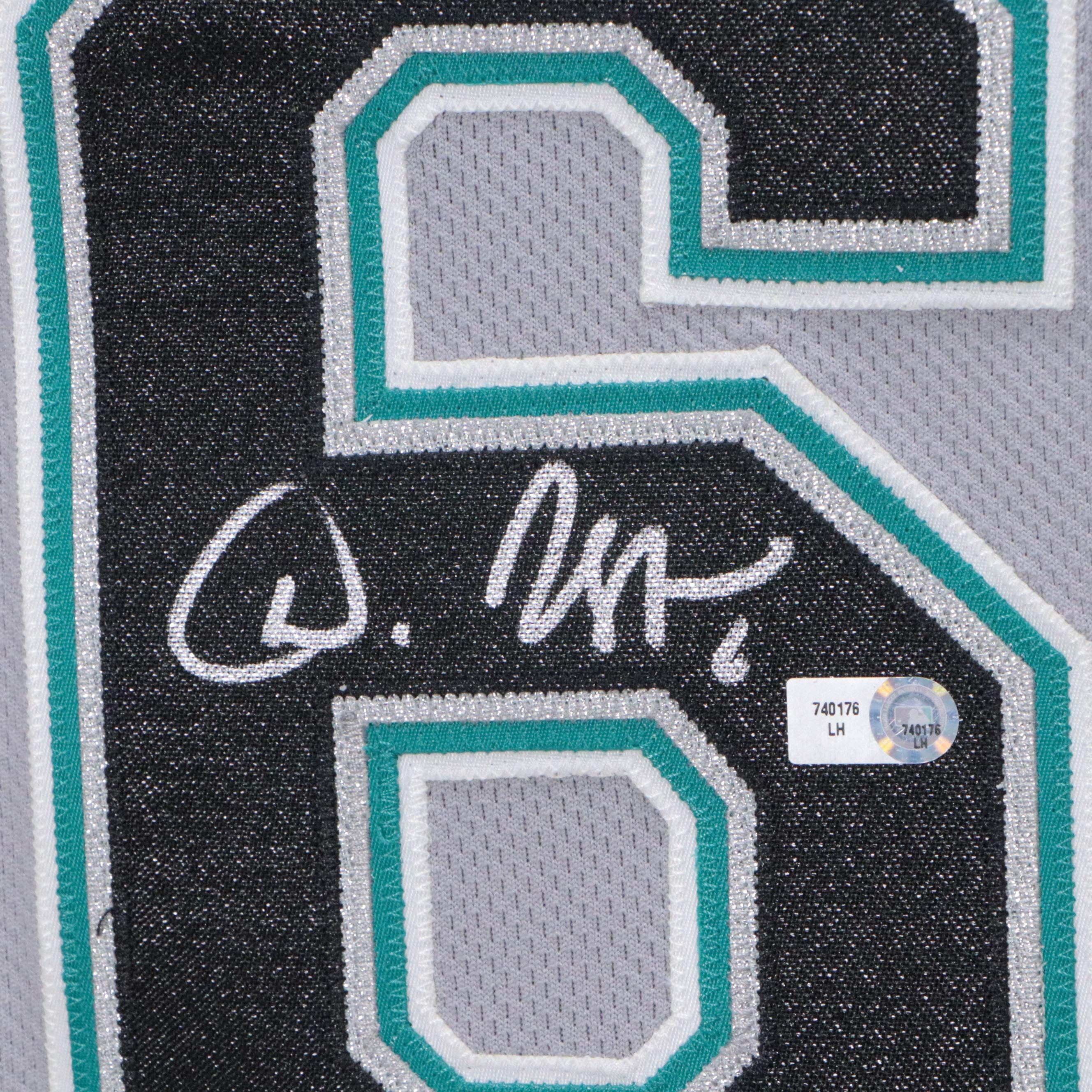 Dan Uggla Signed Florida Marlins Majestic Jersey