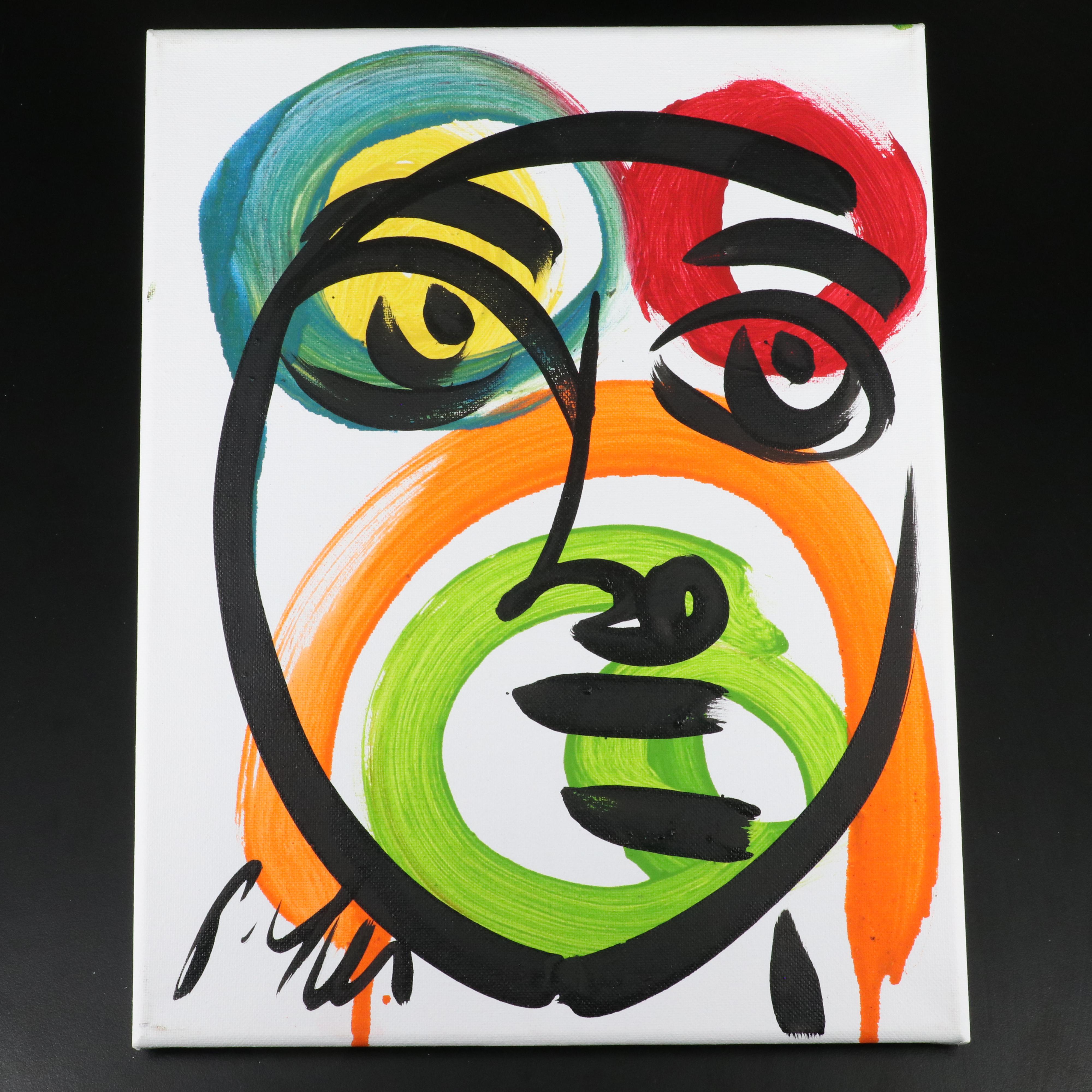 Peter Robert Keil Stylized Acrylic Portrait