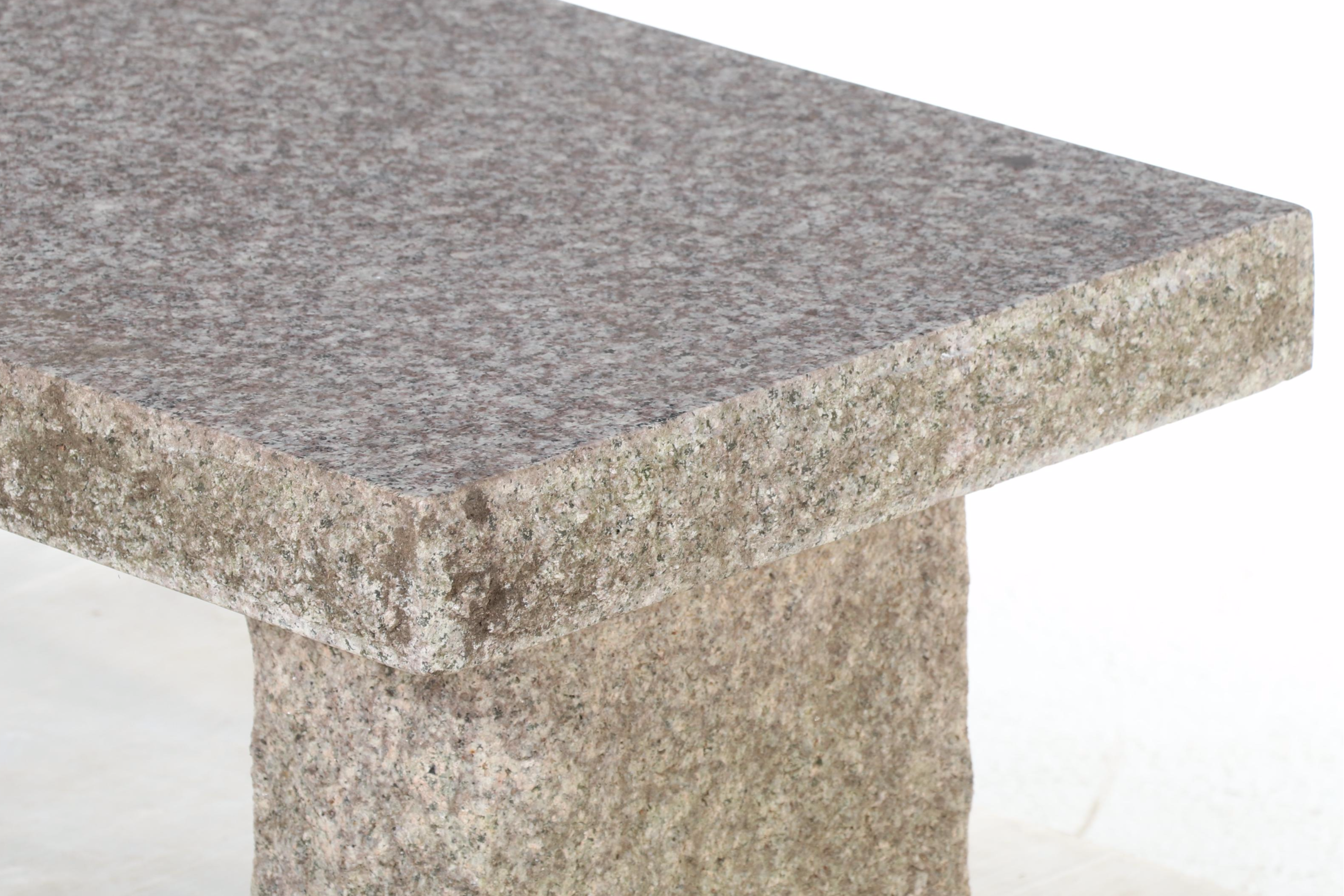 Stone Slab Bench