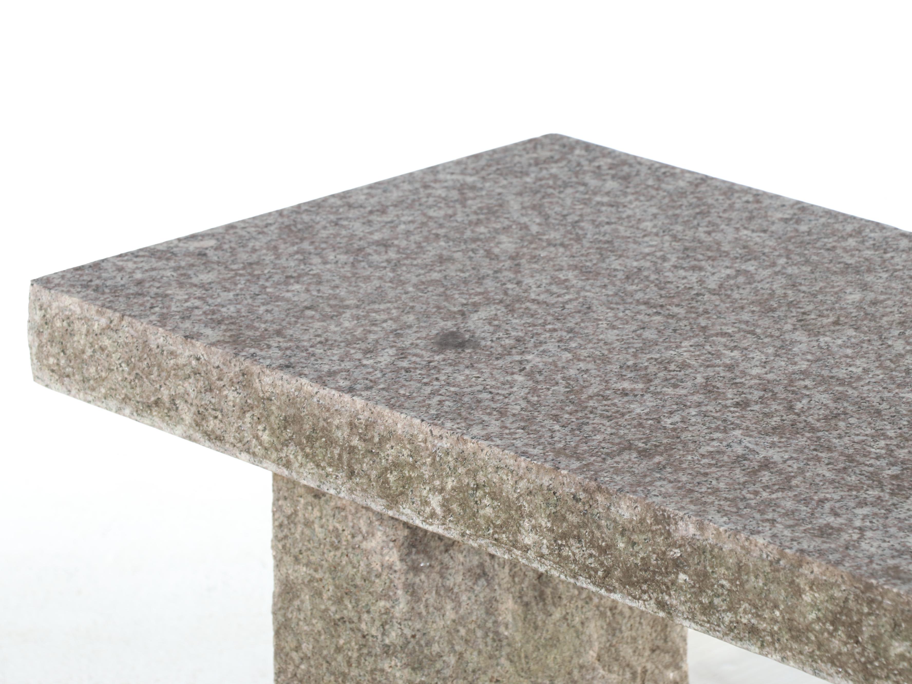 Stone Slab Bench