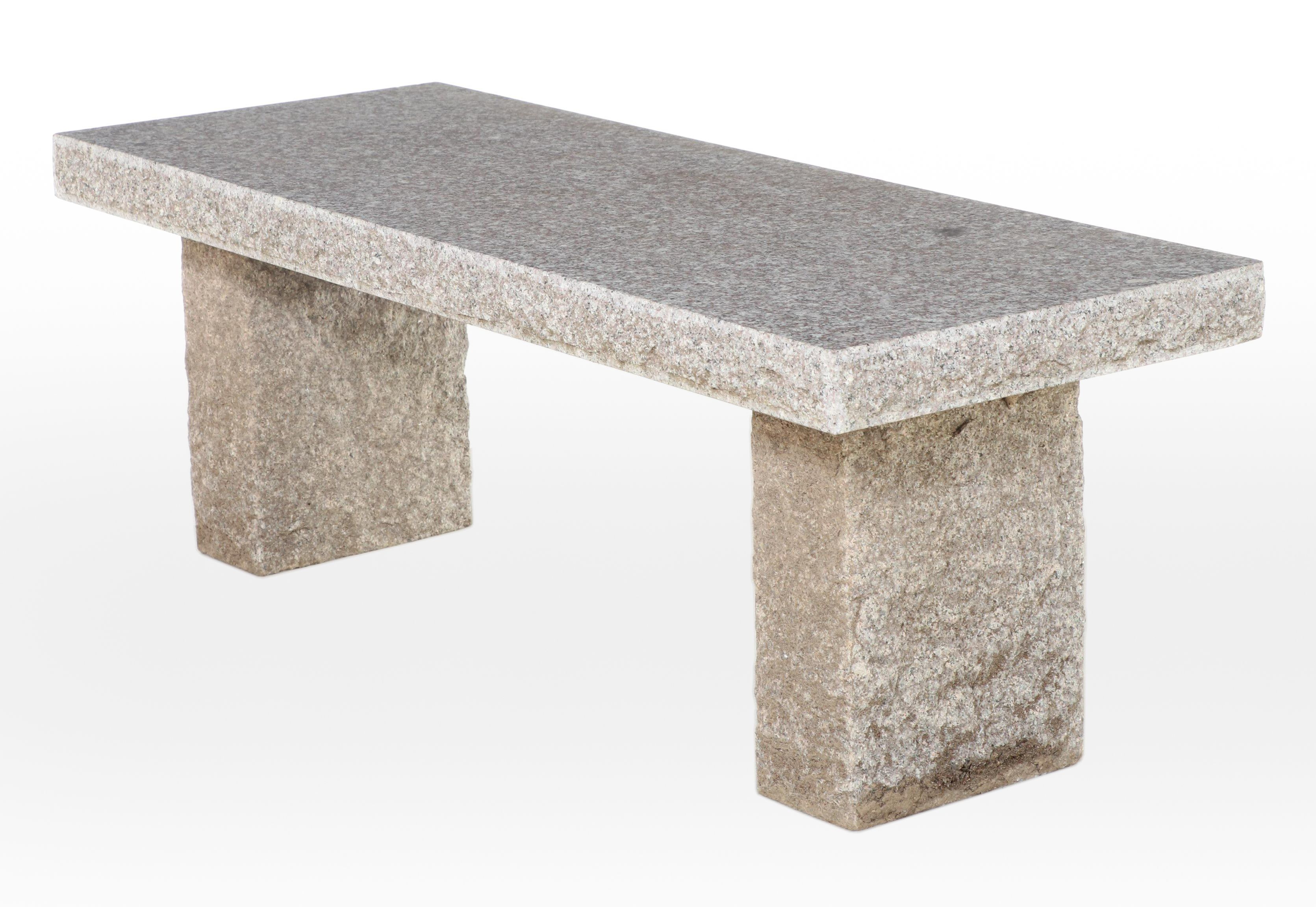 Stone Slab Bench