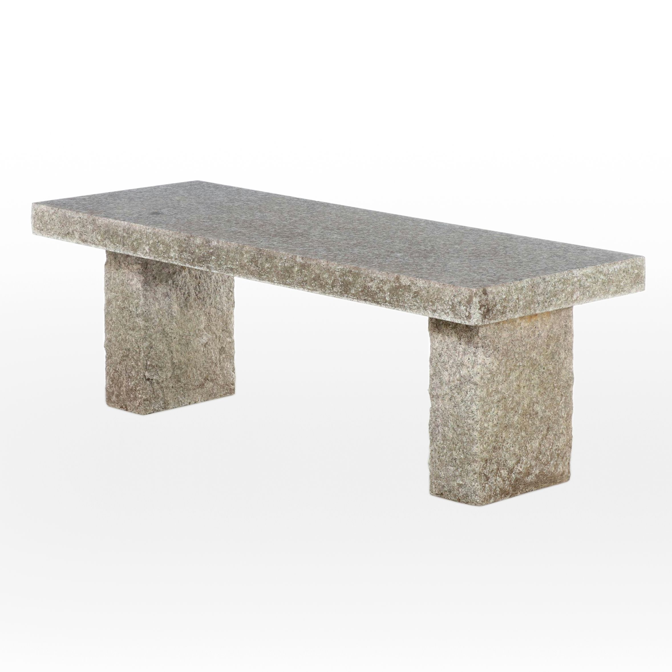 Stone Slab Bench