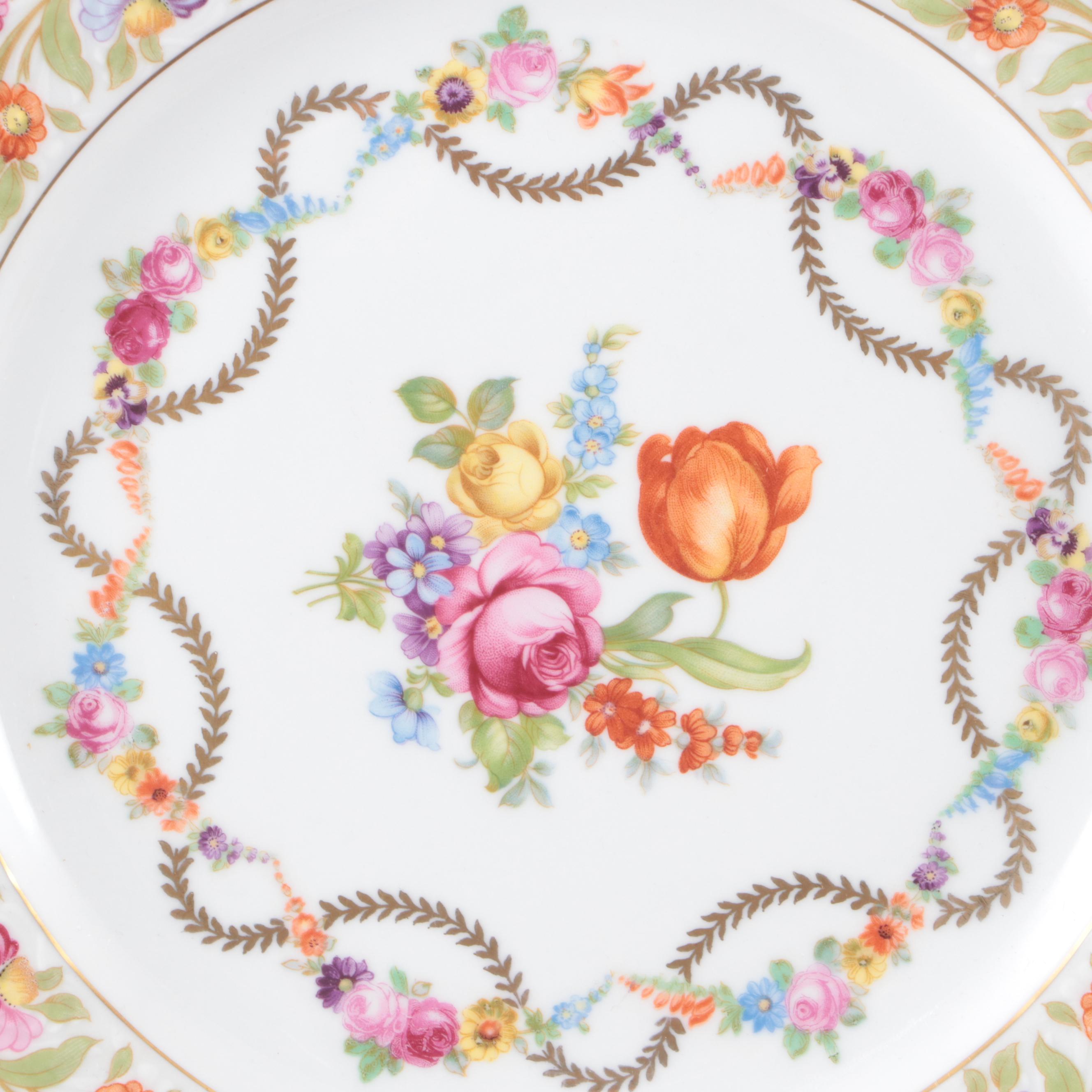 Schumann "Empress Dresden Flowers" Porcelain Dinnerware, 1945–1981