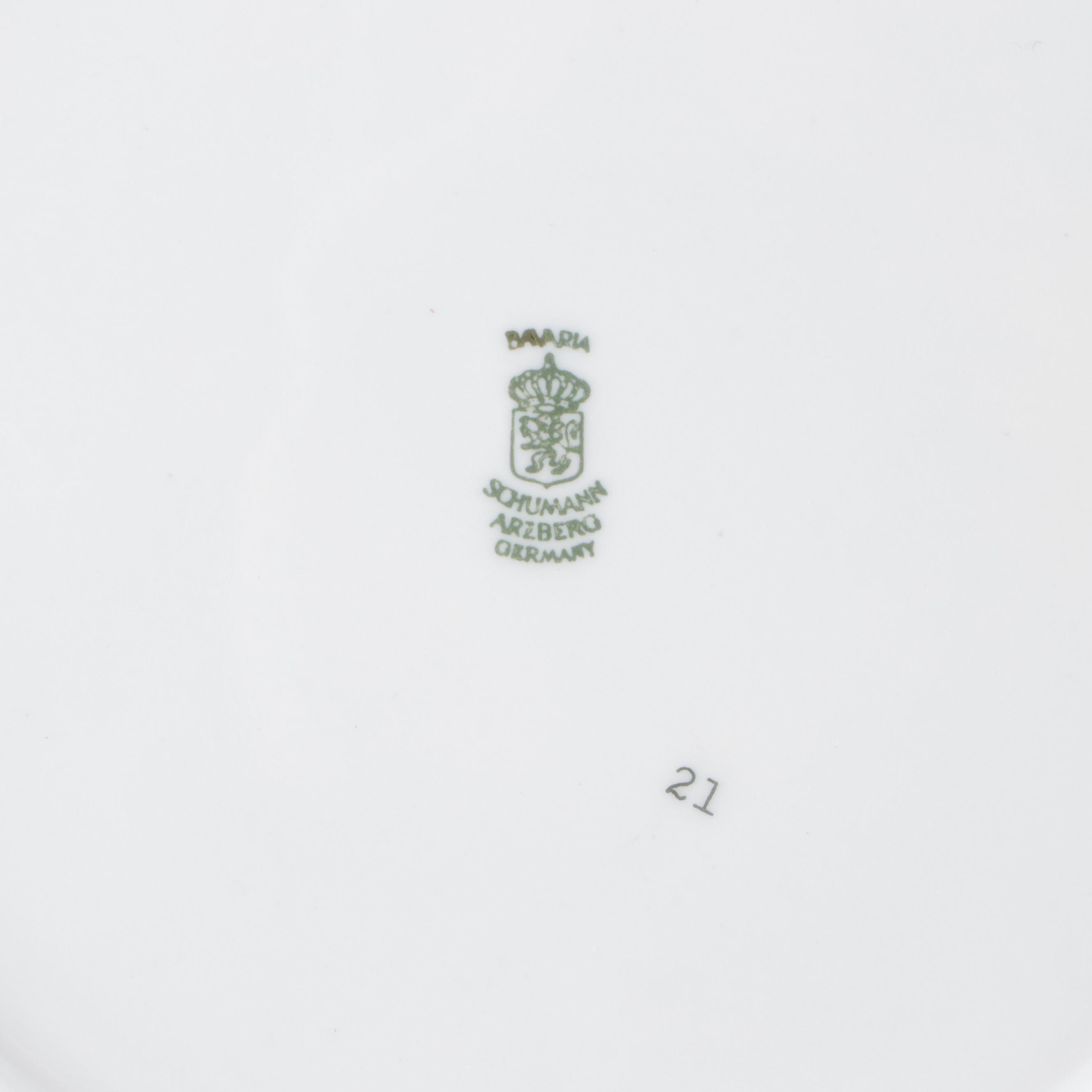 Schumann "Empress Dresden Flowers" Porcelain Dinnerware, 1945–1981