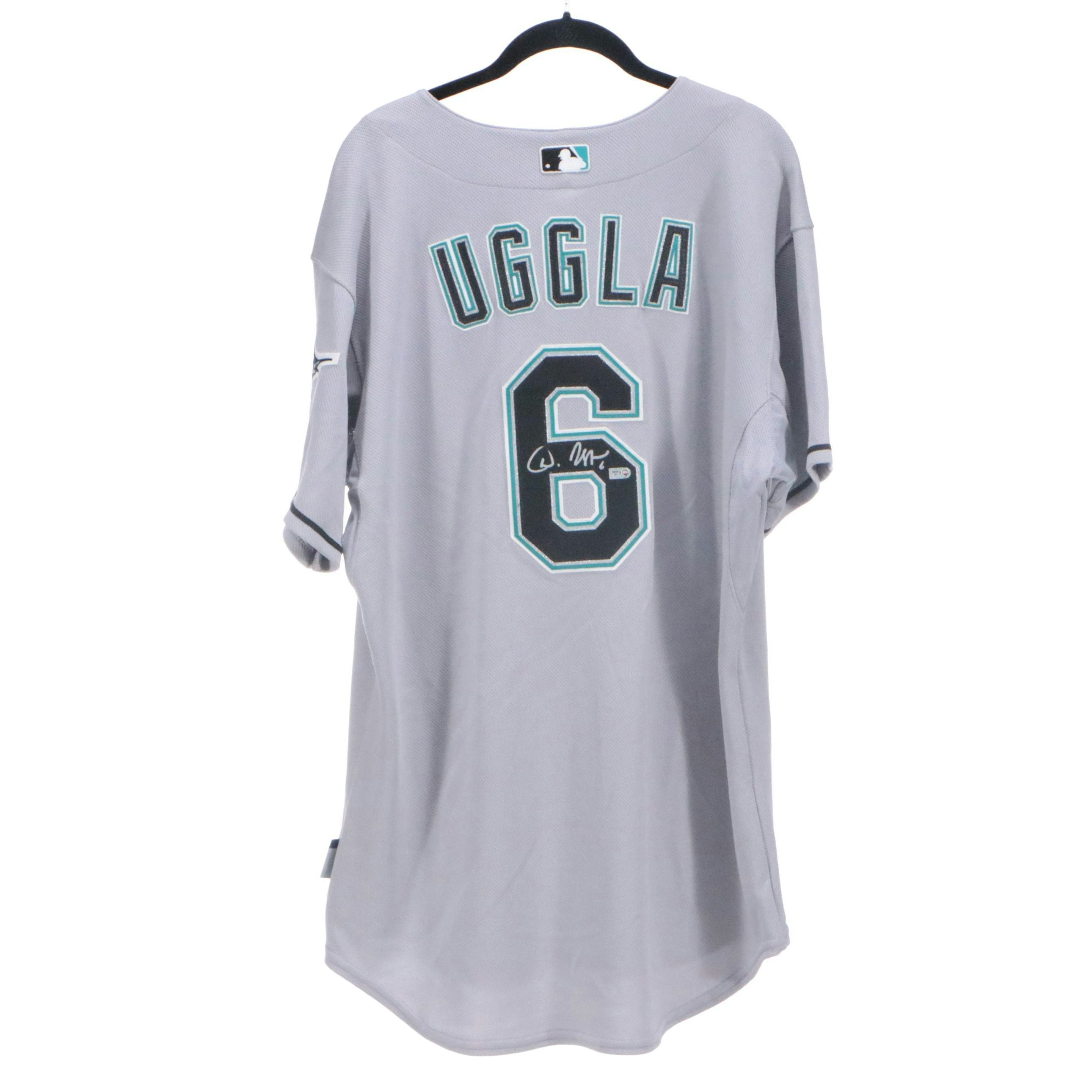 Dan Uggla Signed Florida Marlins Majestic Jersey