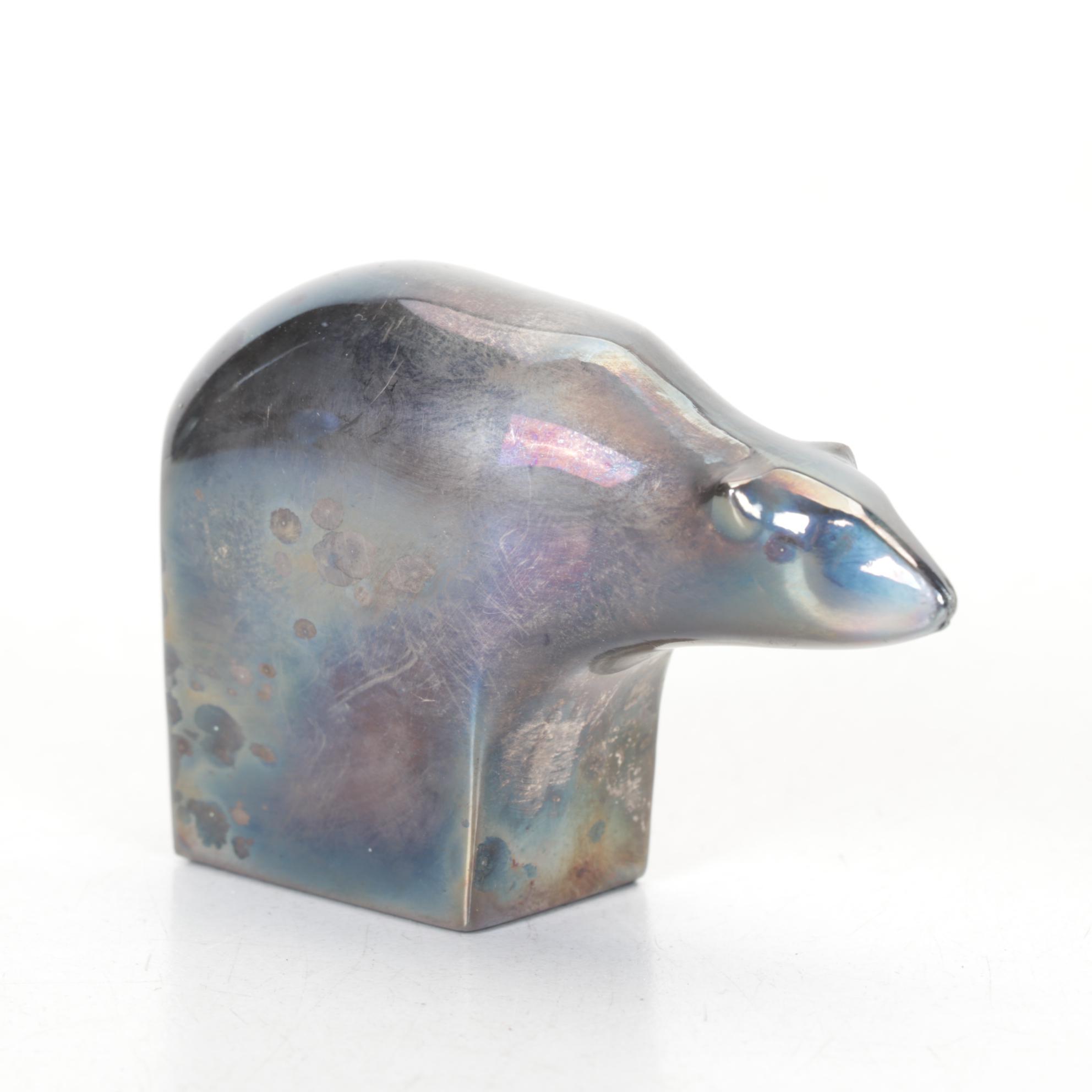 Gunnar Cyren for Dansk "Polar Bear" Silver Plate Paperweight