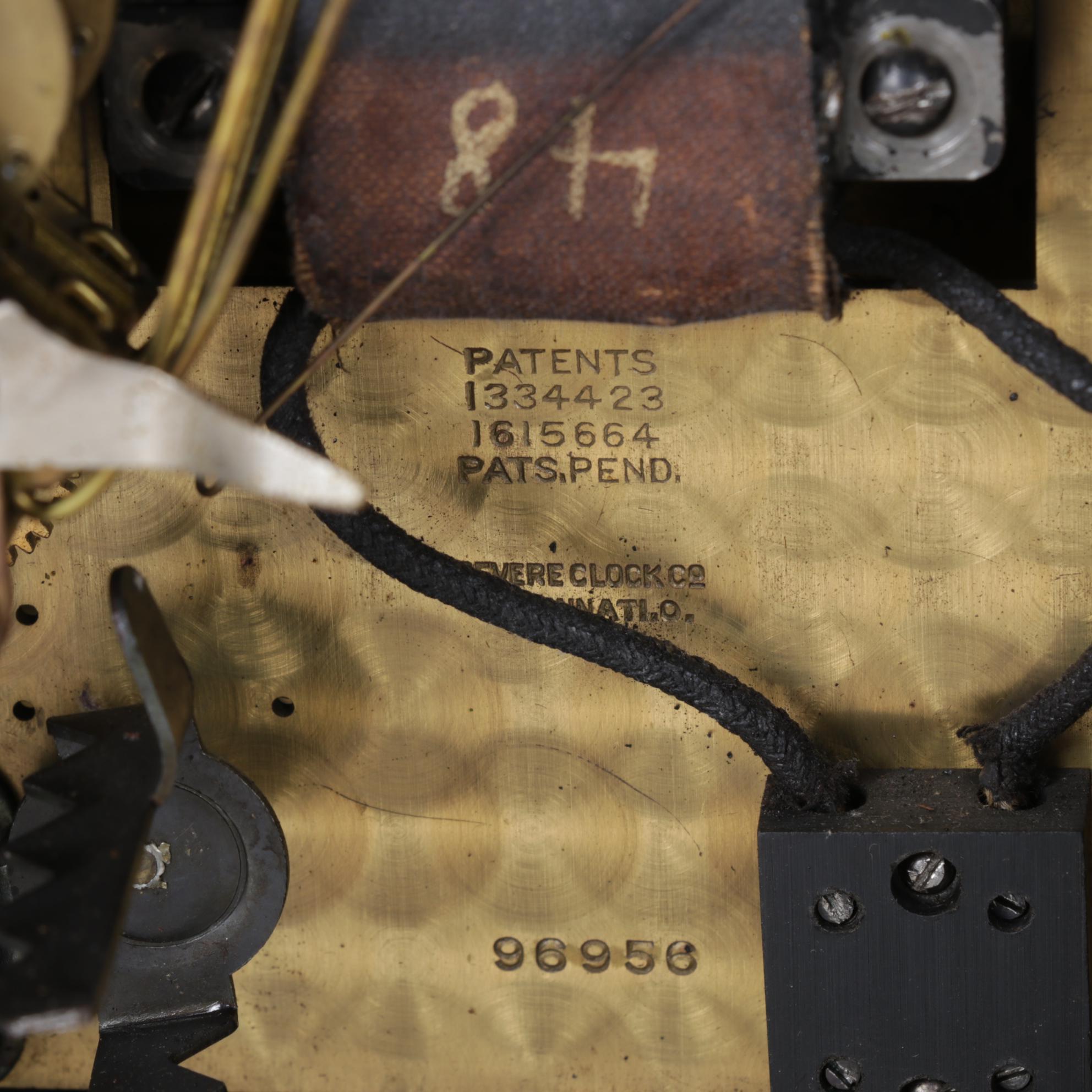 Revere Telechron Westminster Chime Gothic Mantel Clock