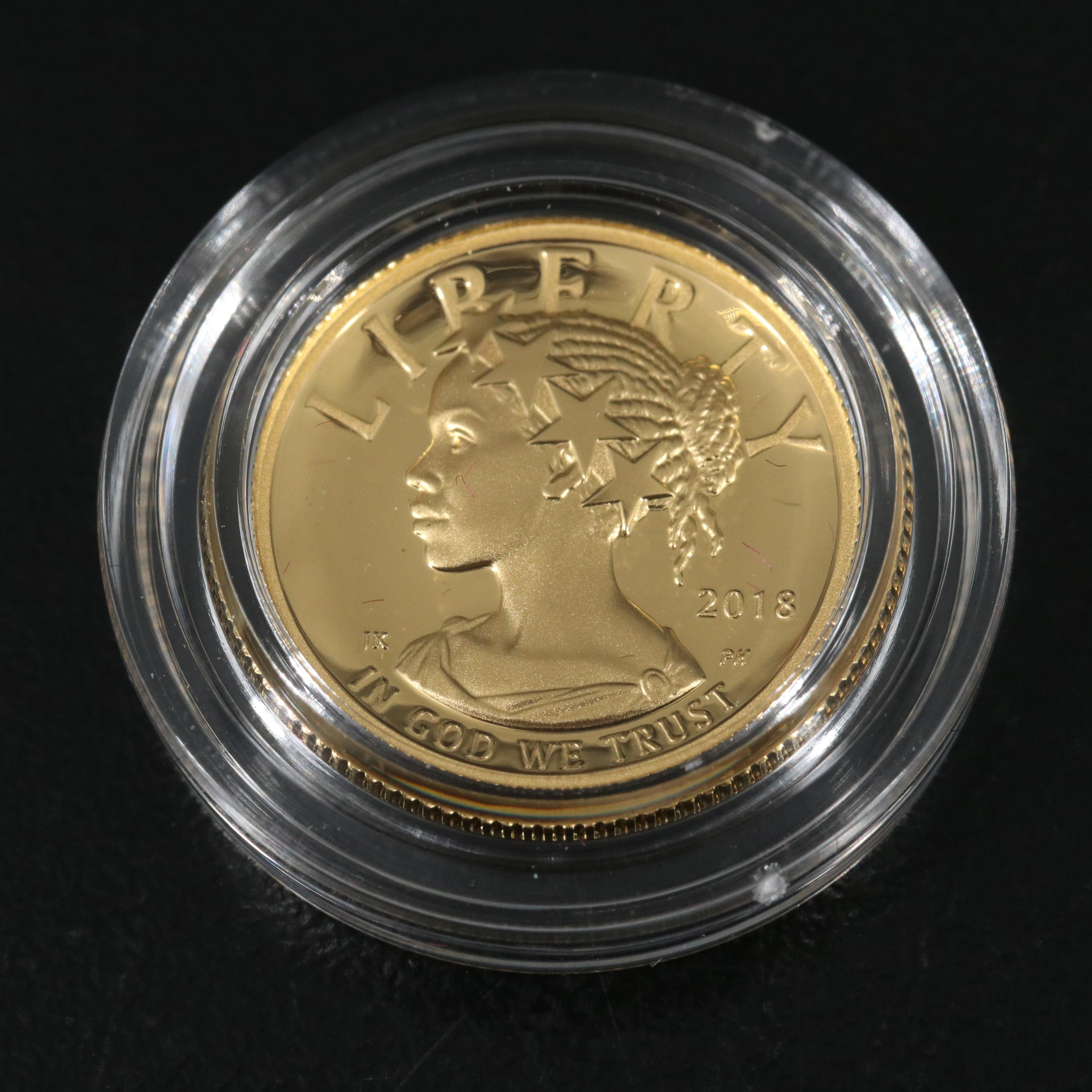 2018 American Liberty One-Tenth Ounce Gold Proof Coin