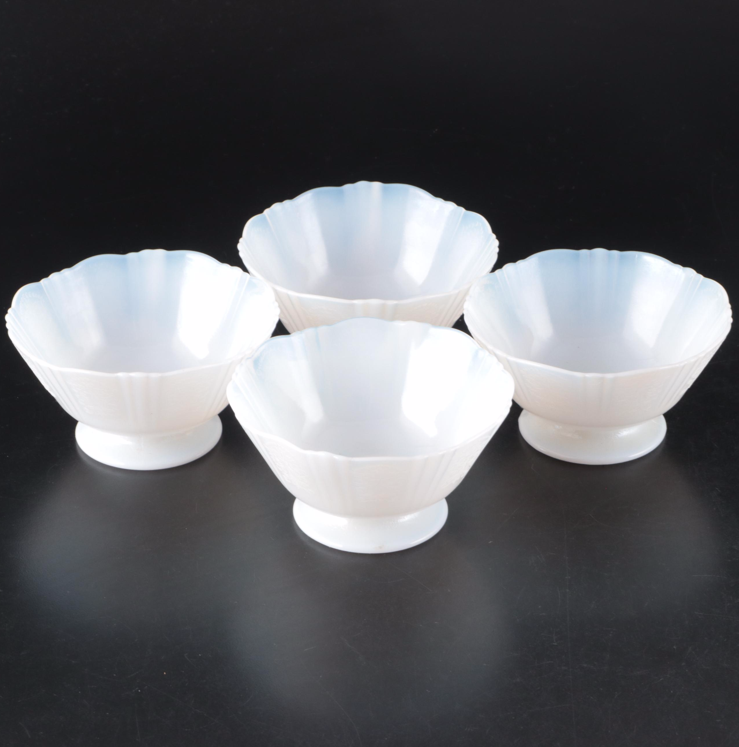 MacBeth-Evans "American Sweetheart Monax" Glass Sherbet Bowls with Other Décor