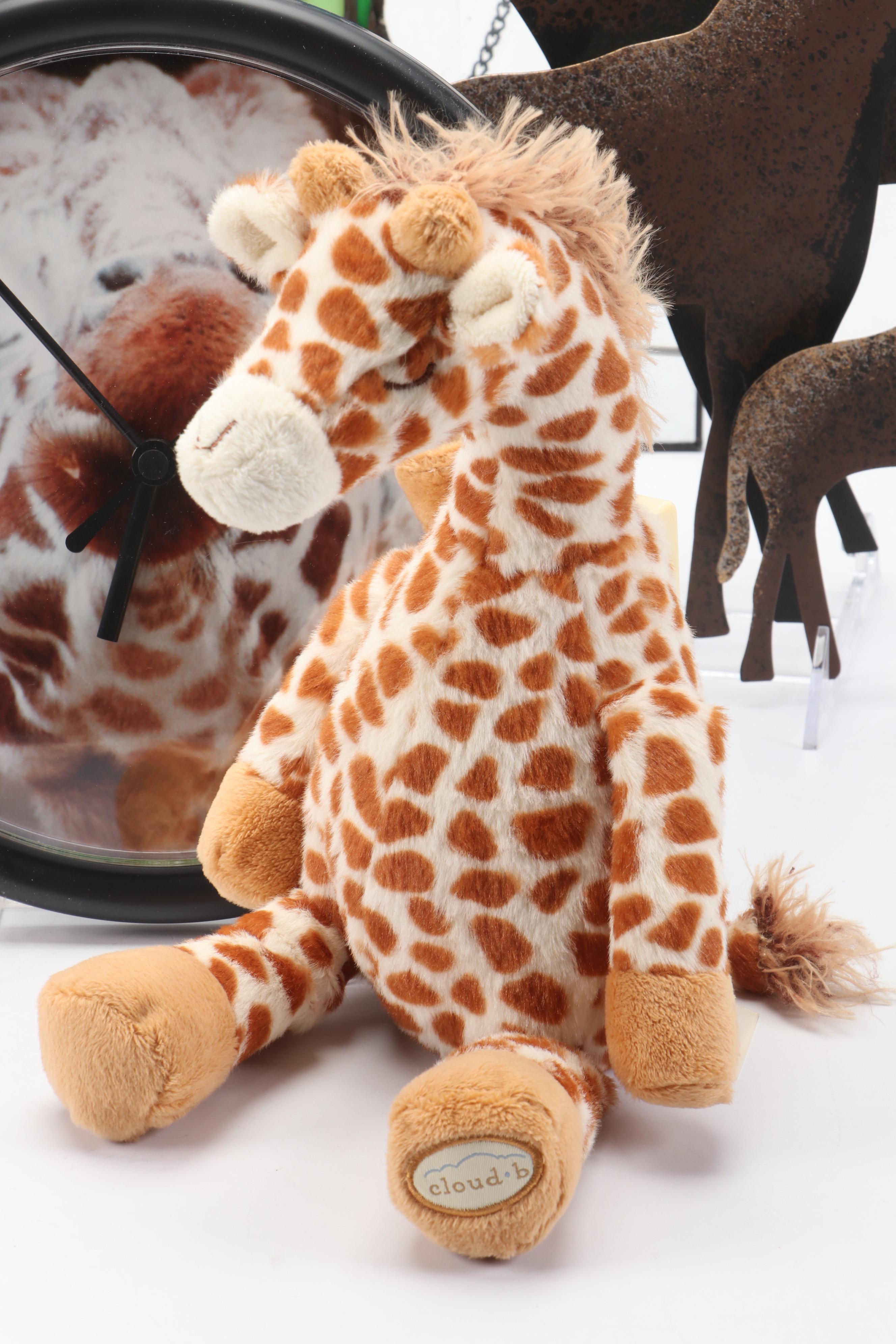 Cloud B "Gentle Giraffe" Soothing Sound Machine Plush with Other Giraffe Décor