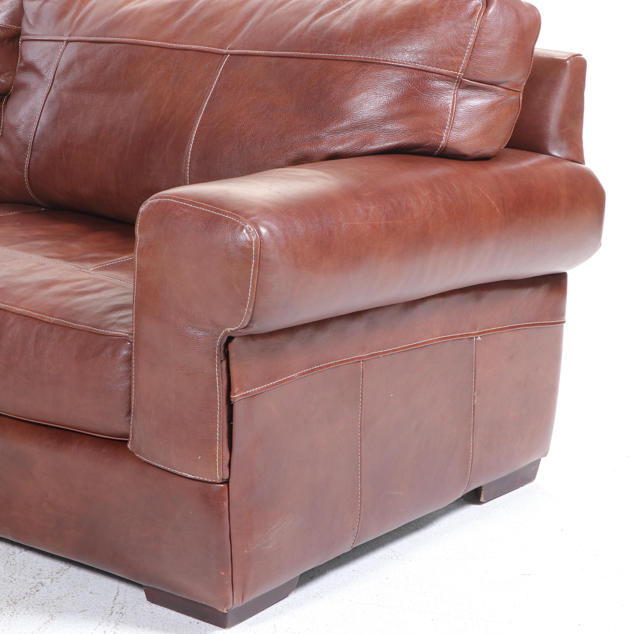 Three-Piece Sofa Express Leather Sectional Sofa