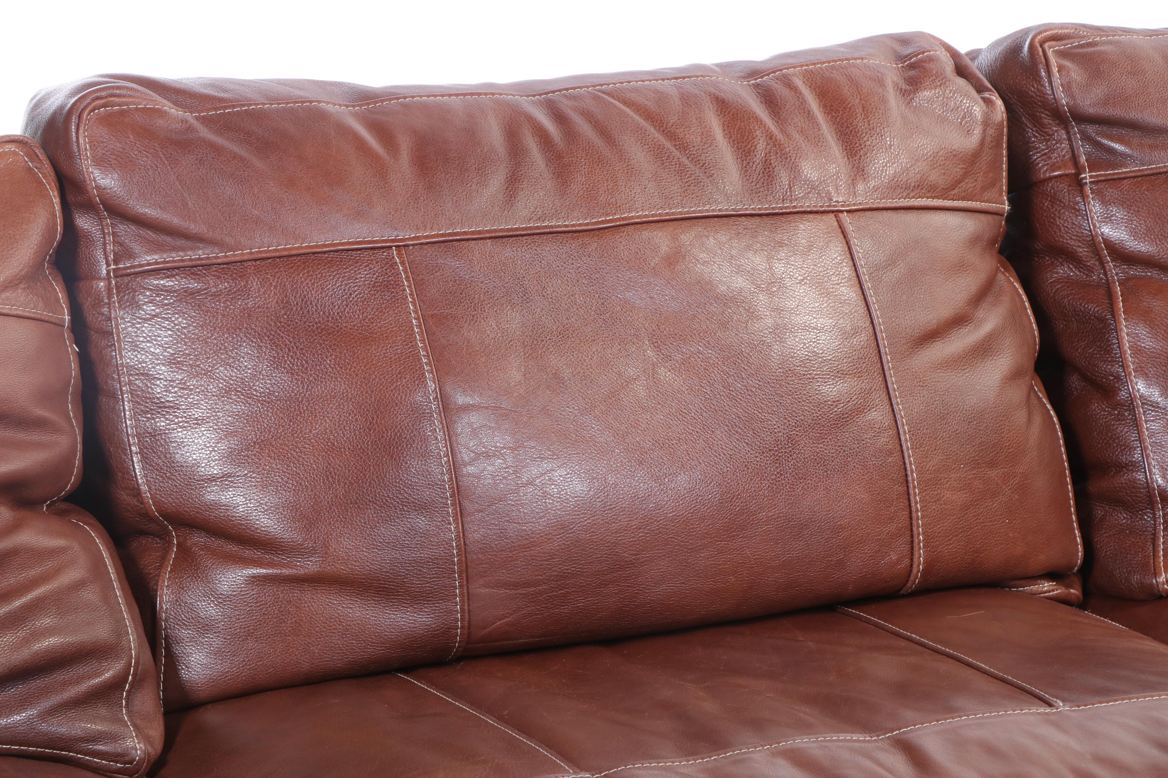 Three-Piece Sofa Express Leather Sectional Sofa