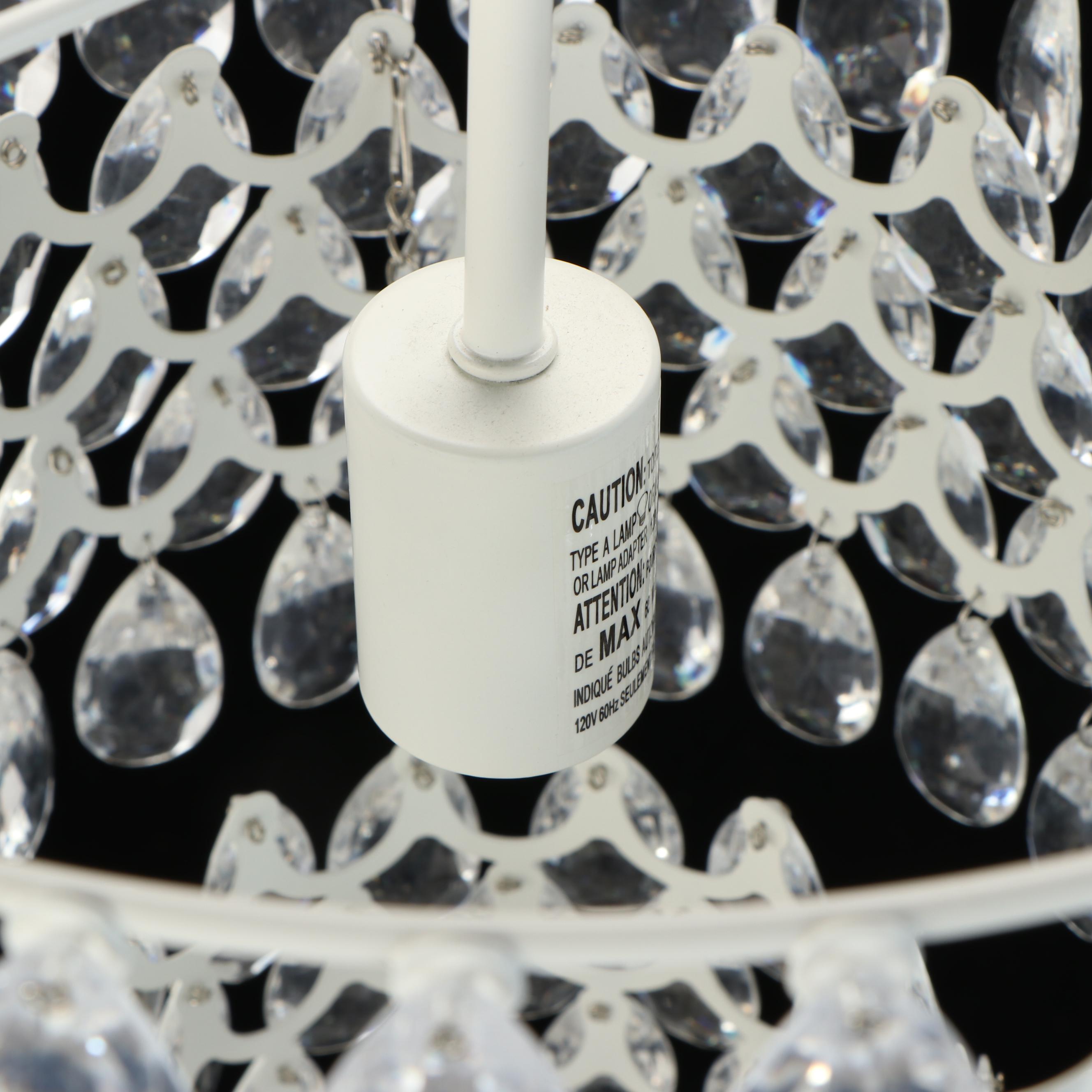 Contemporary Teardrop Prism Three-Tier Pendant Light