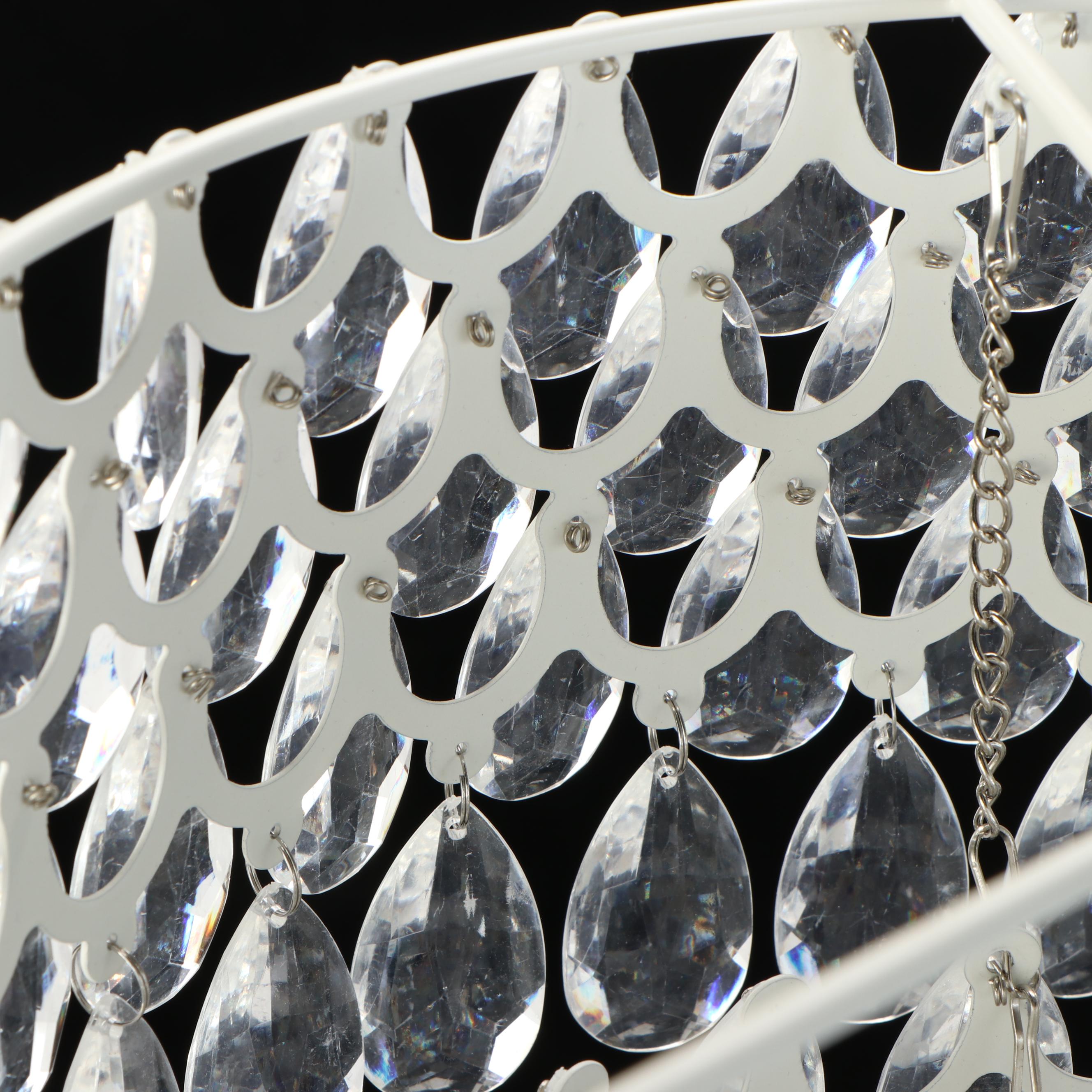 Contemporary Teardrop Prism Three-Tier Pendant Light