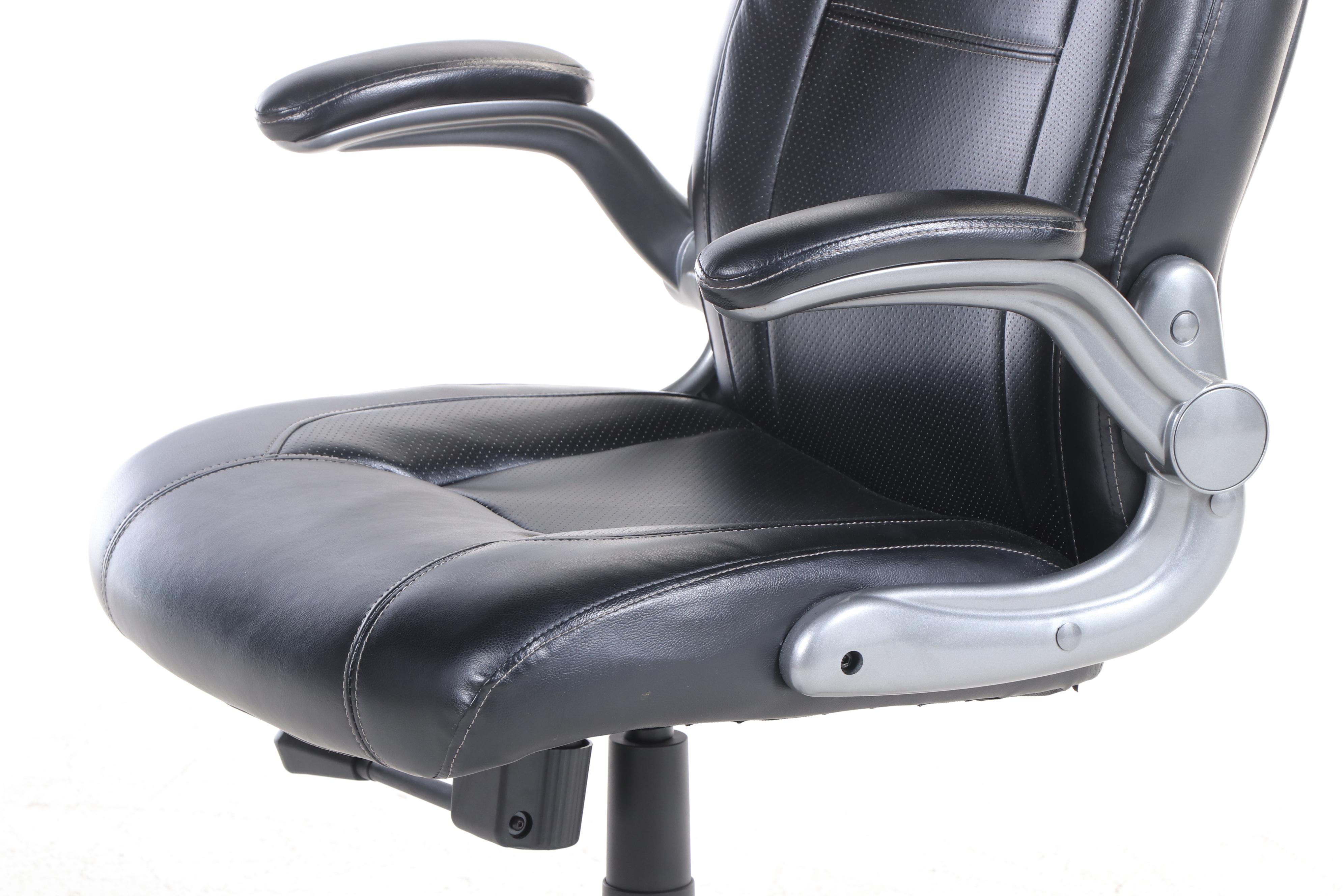 Worklife Brands Black Faux Leather Office Chair