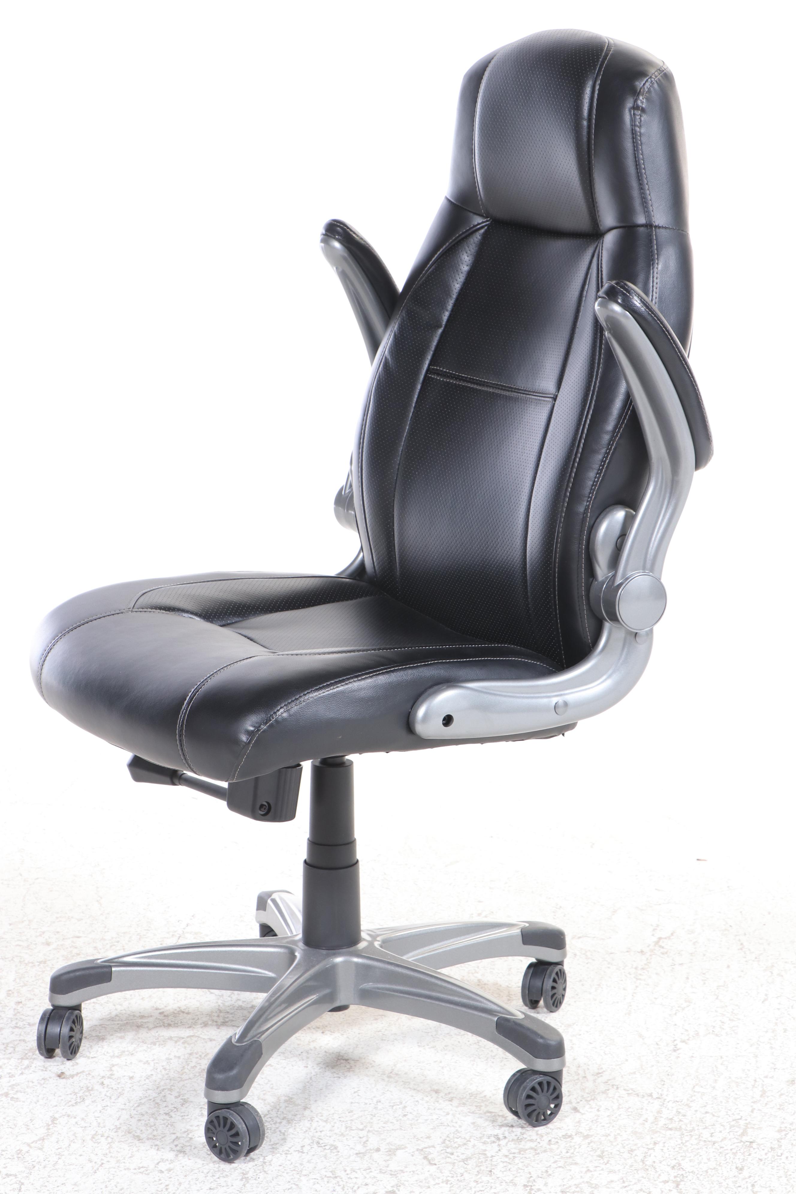 Worklife Brands Black Faux Leather Office Chair