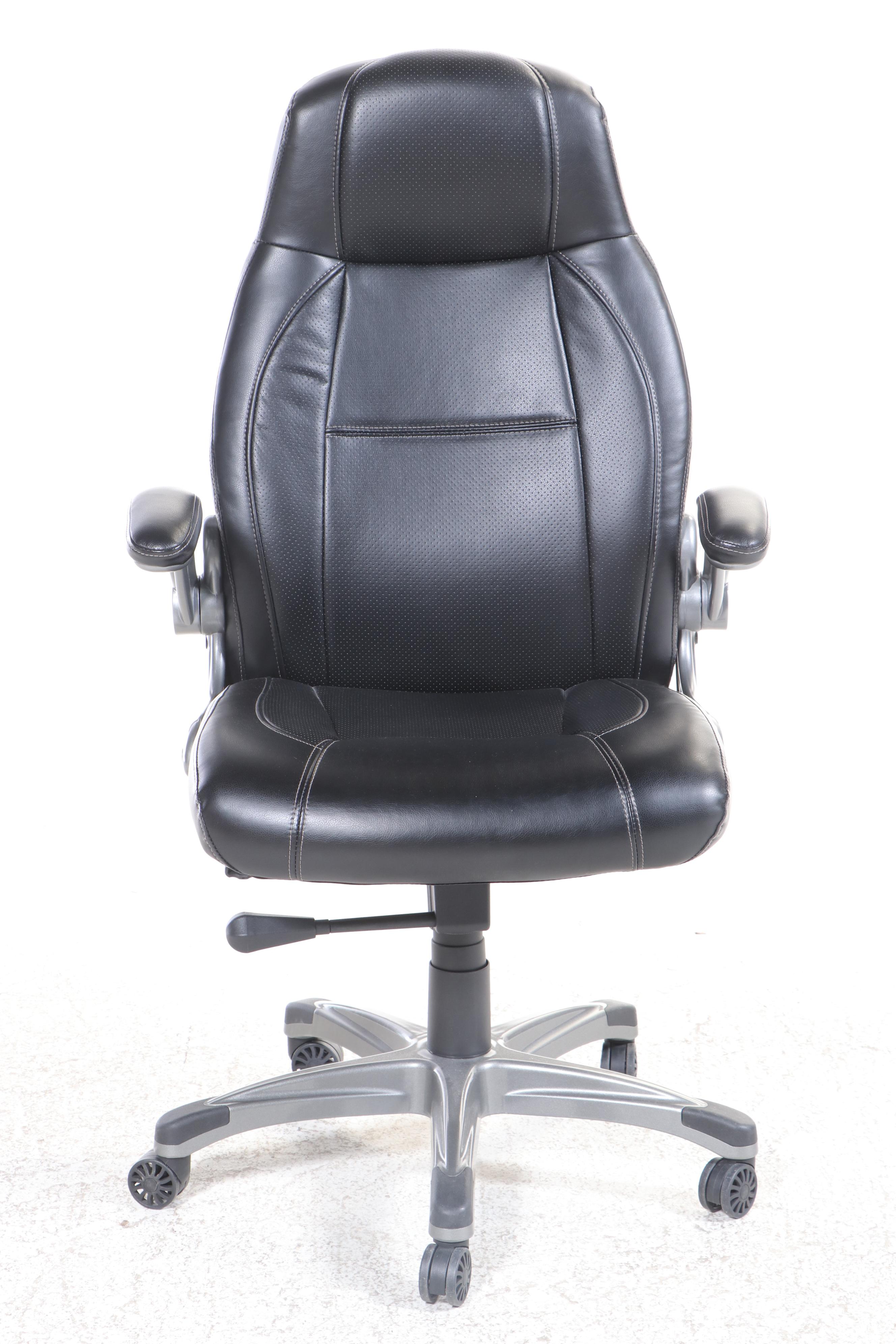 Worklife Brands Black Faux Leather Office Chair
