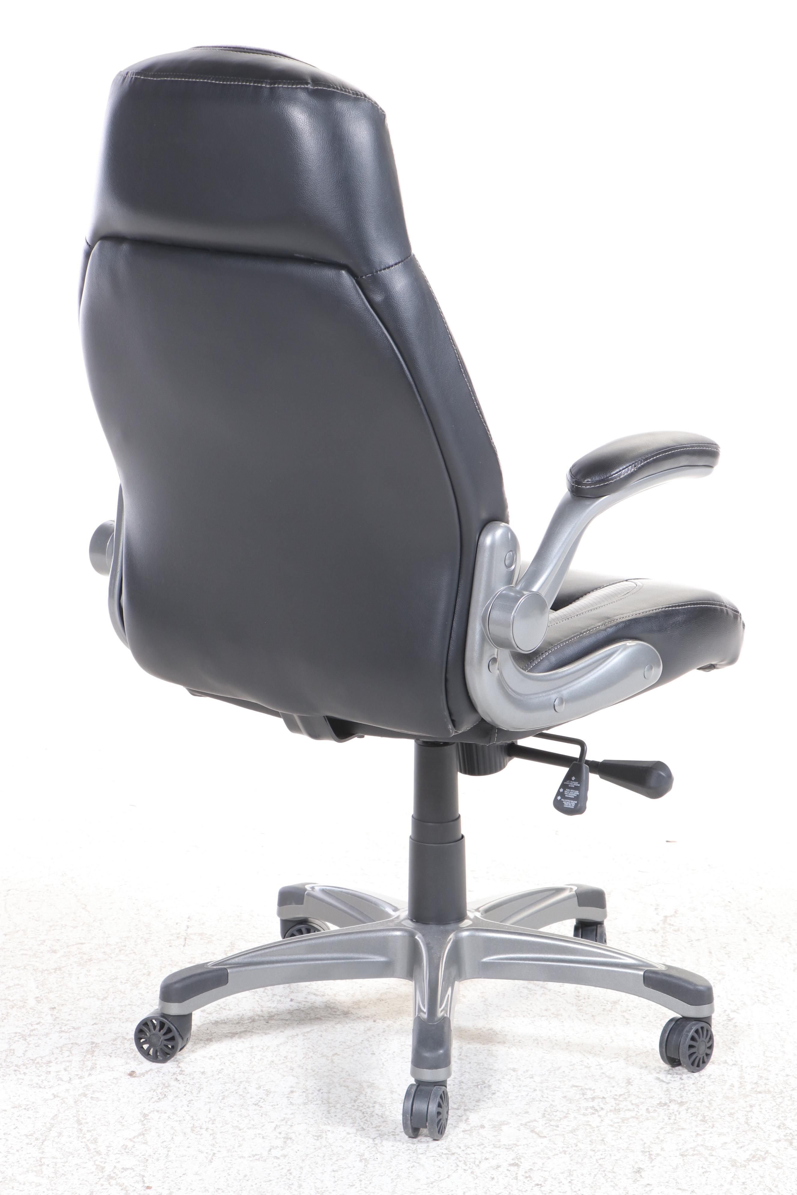 Worklife Brands Black Faux Leather Office Chair
