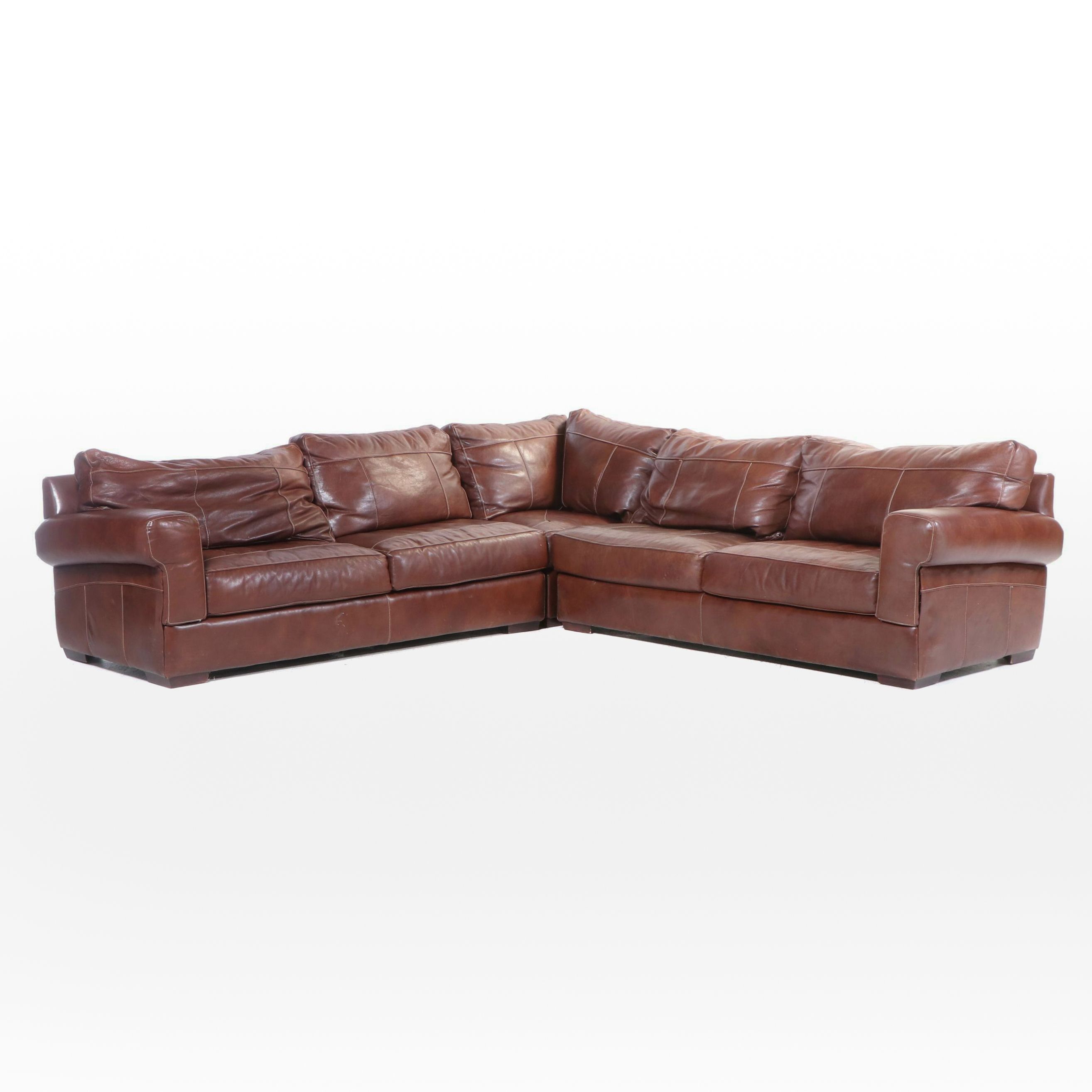 Three-Piece Sofa Express Leather Sectional Sofa