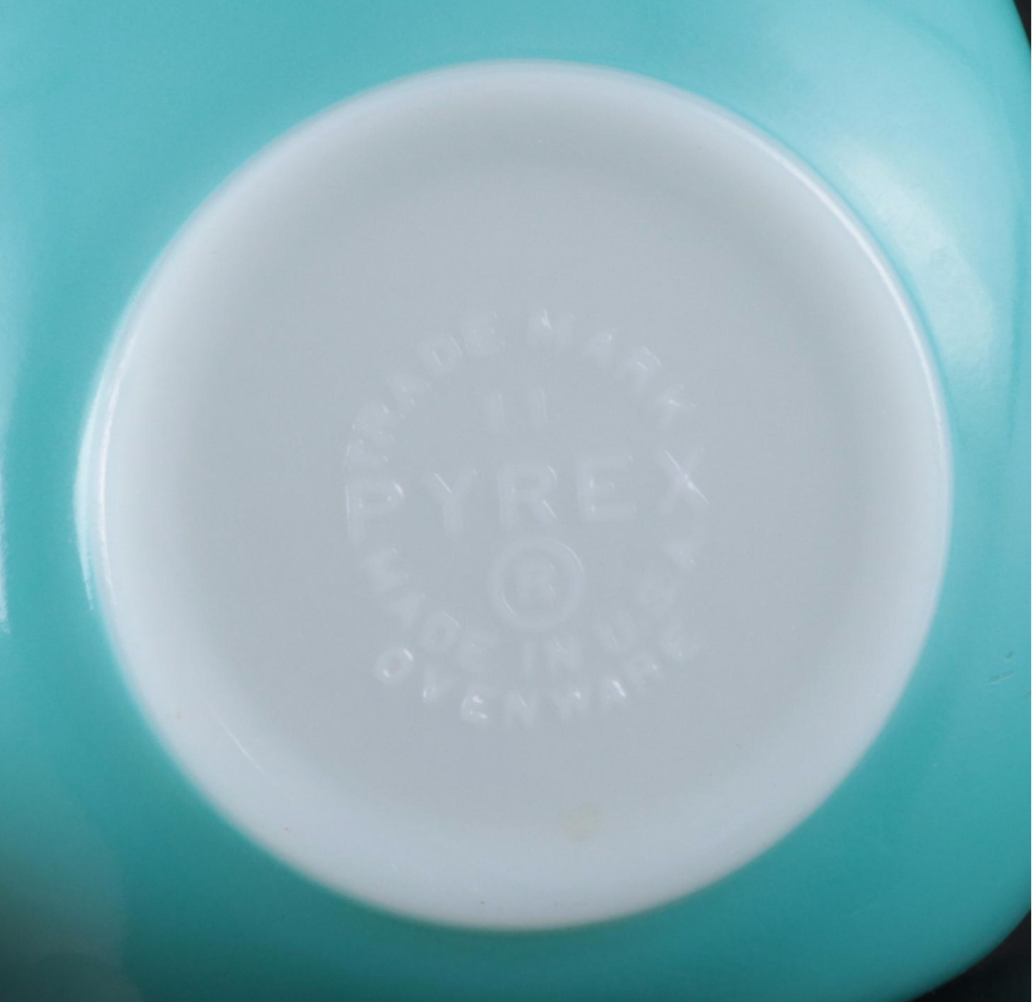 Pyrex Turquoise Glass Chip and Dip Set, Mid-20th C.