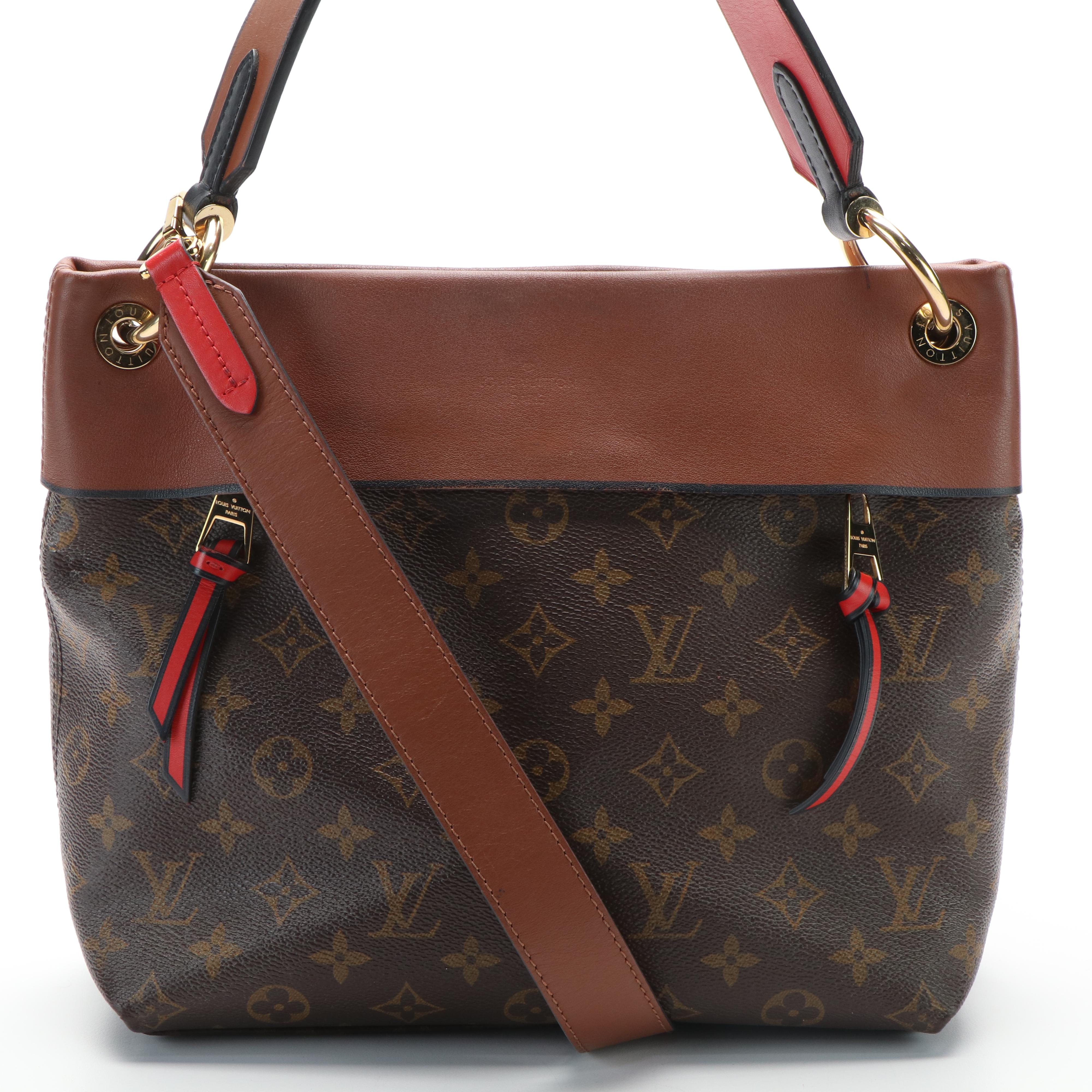 Louis Vuitton Tuileries Besace Hobo Bag in Monogram Coated Canvas and Leather