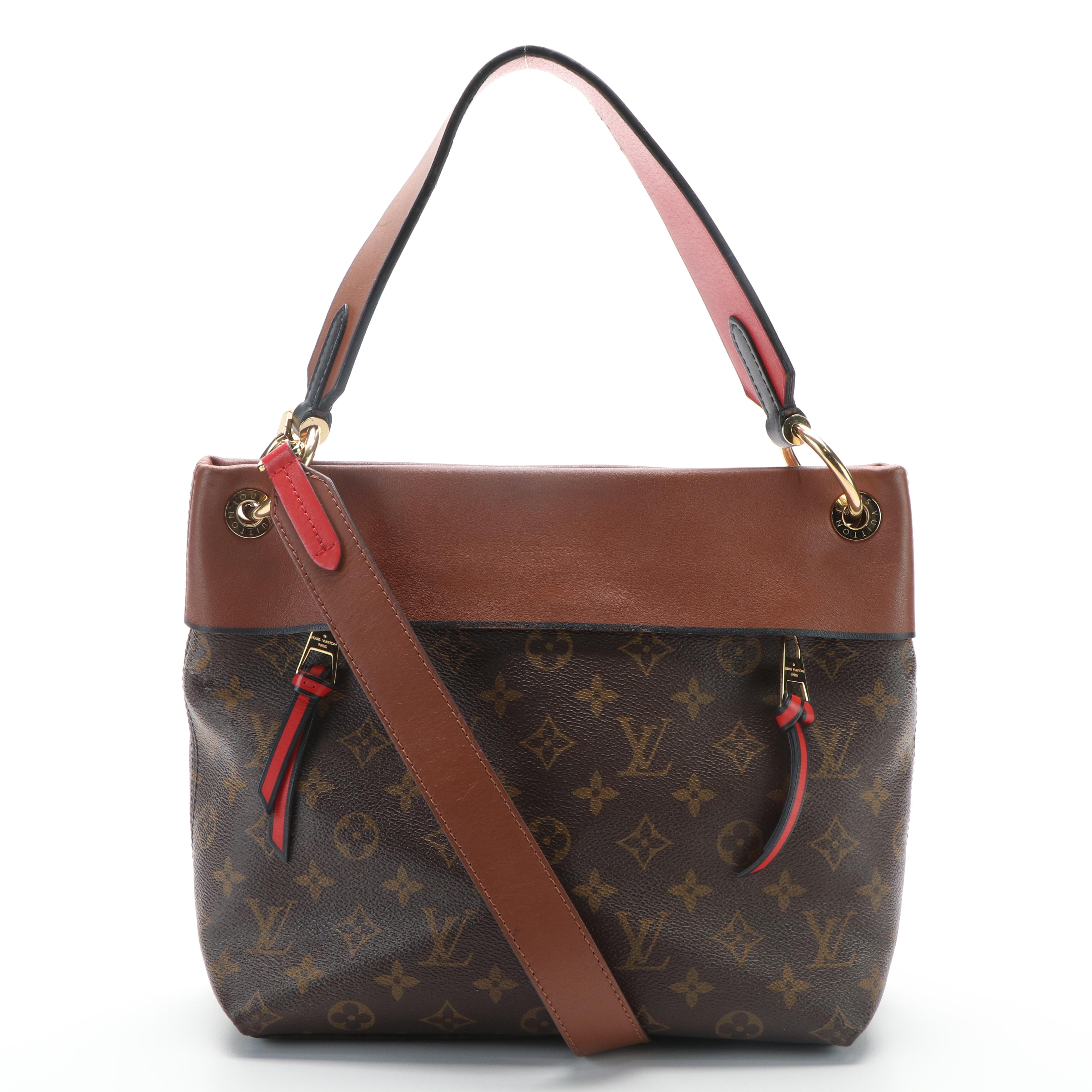 Louis Vuitton Tuileries Besace Hobo Bag in Monogram Coated Canvas and Leather