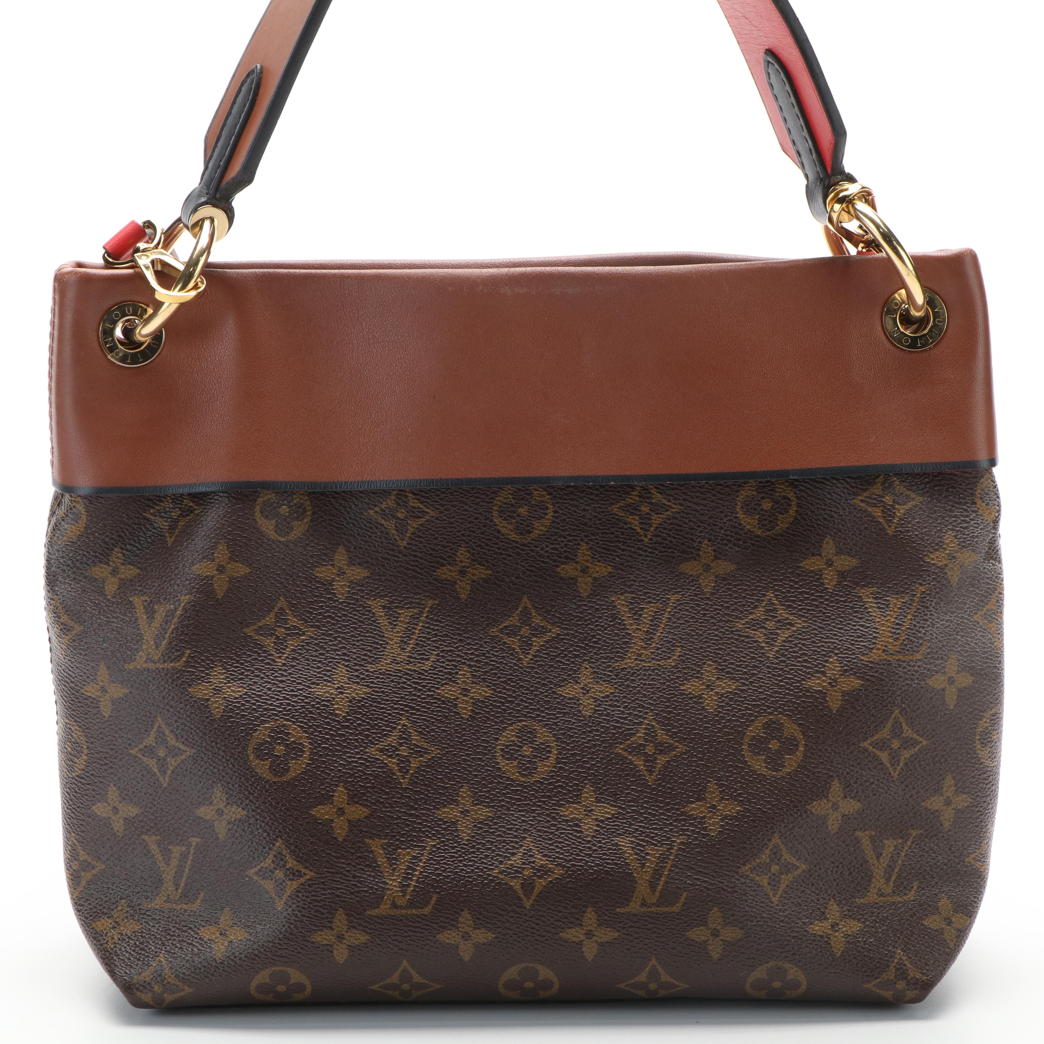 Louis Vuitton Tuileries Besace Hobo Bag in Monogram Coated Canvas and Leather