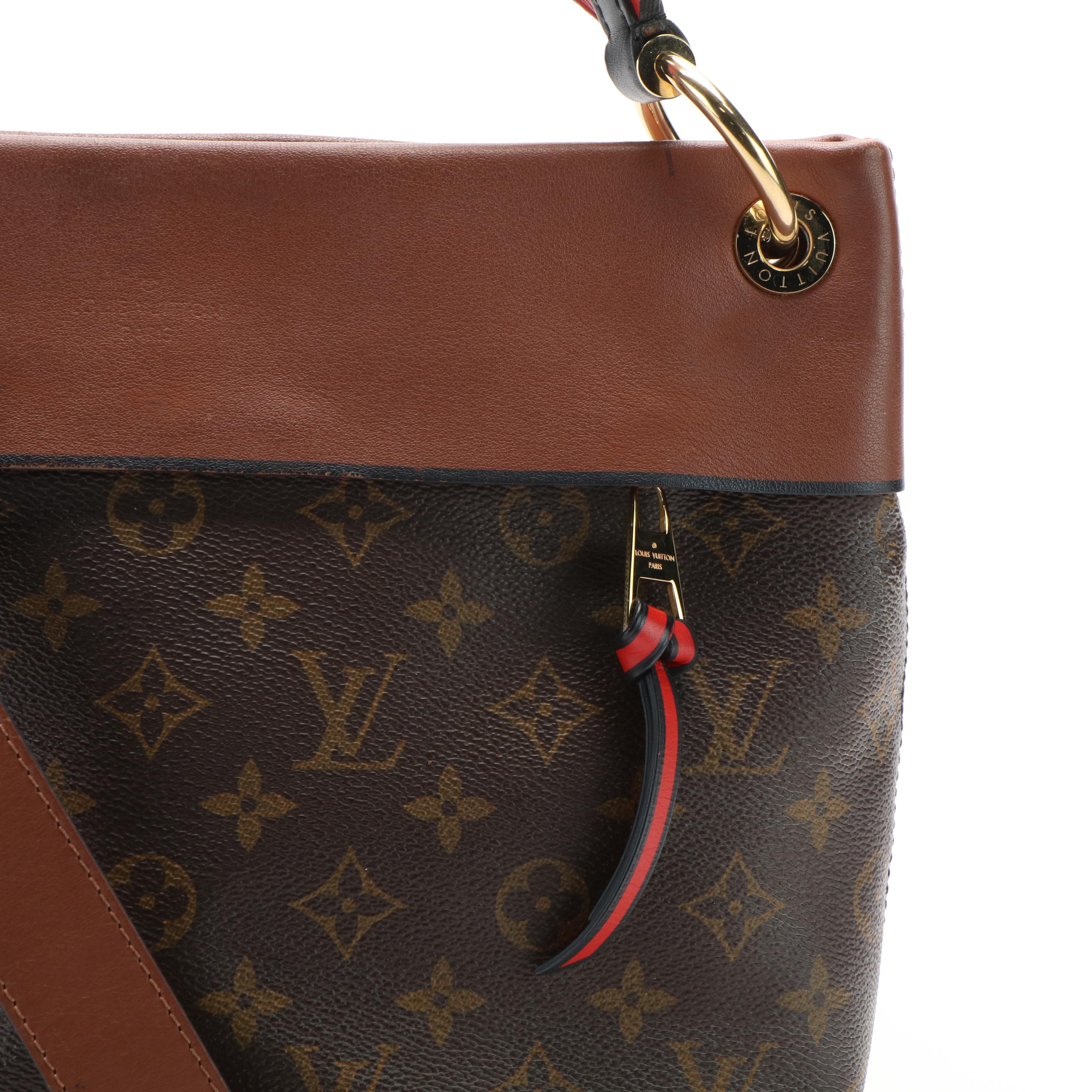 Louis Vuitton Tuileries Besace Hobo Bag in Monogram Coated Canvas and Leather
