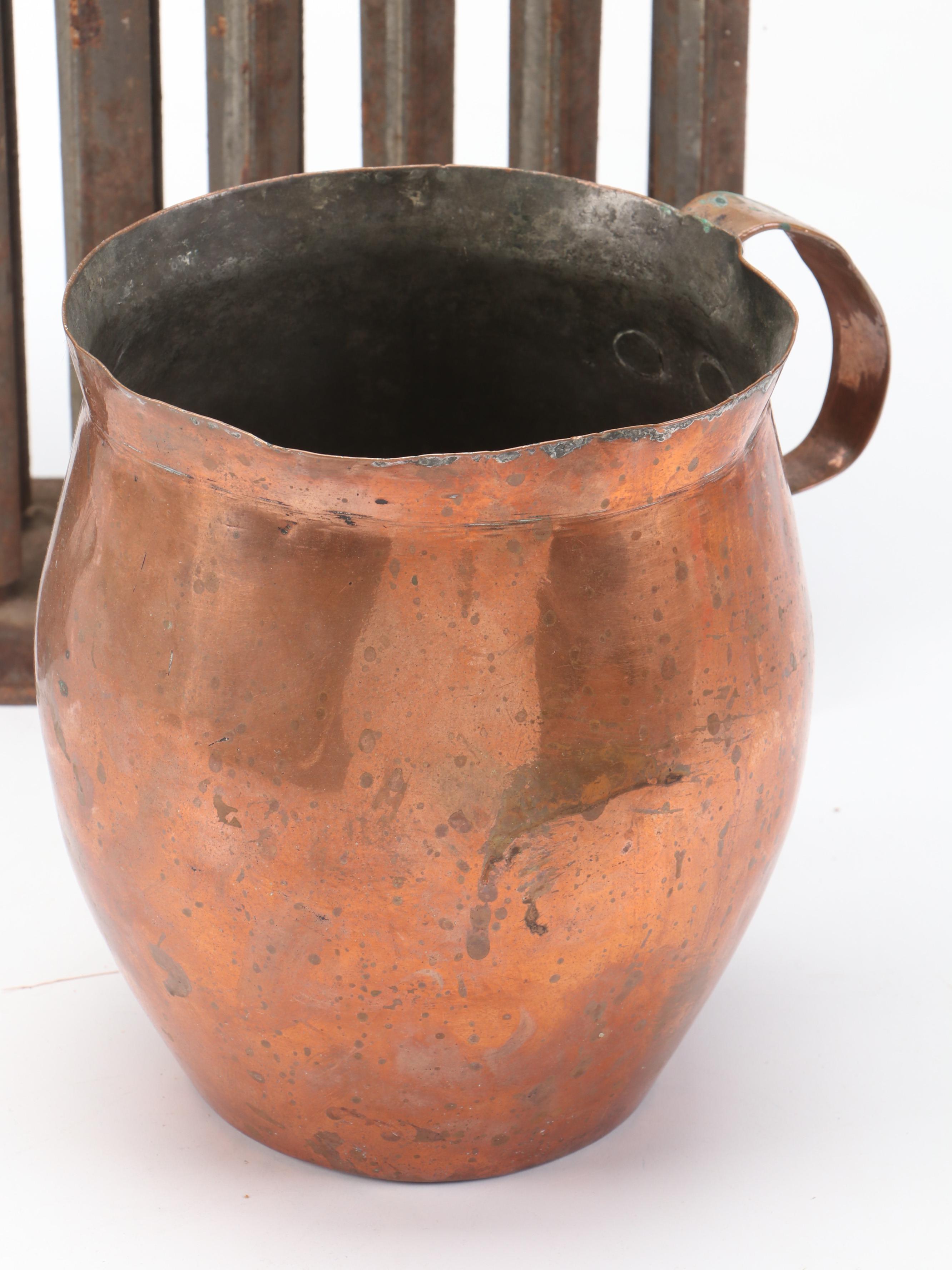 Metal Taper Candle Mold with Wood Molds, Bowl, and More Décor