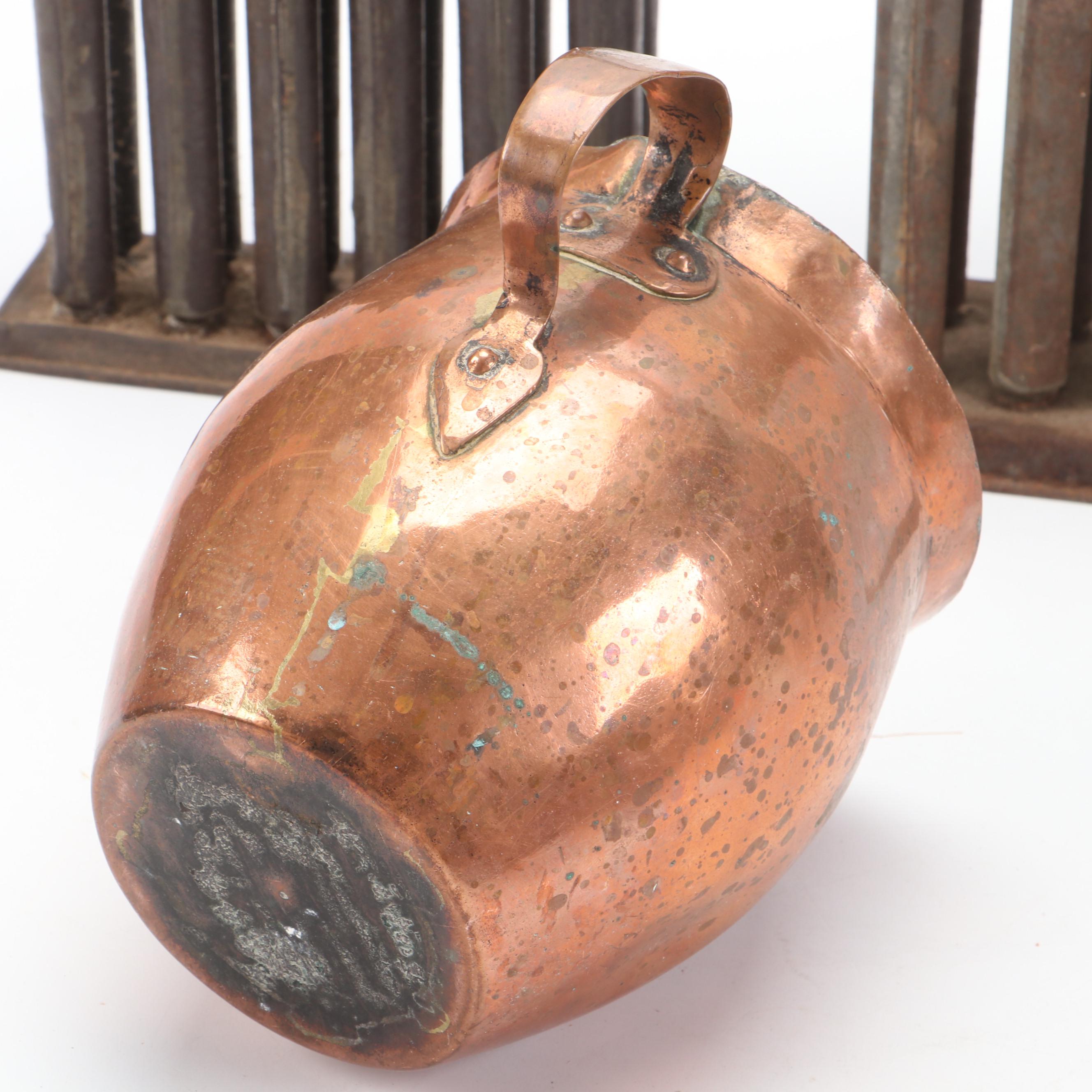 Metal Taper Candle Mold with Wood Molds, Bowl, and More Décor