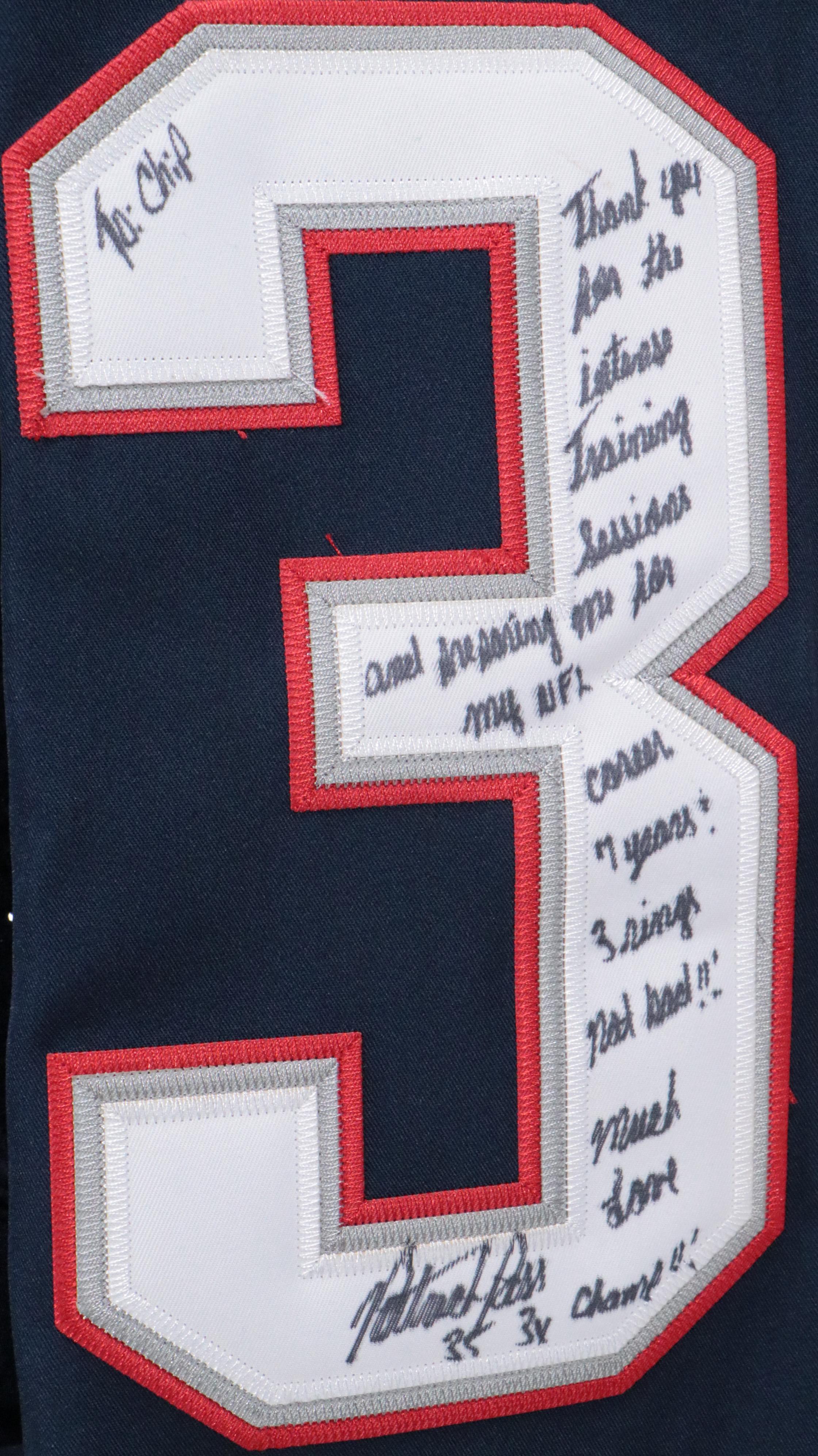 Patrick Pass Signed New England Patriots Nike Football Jersey