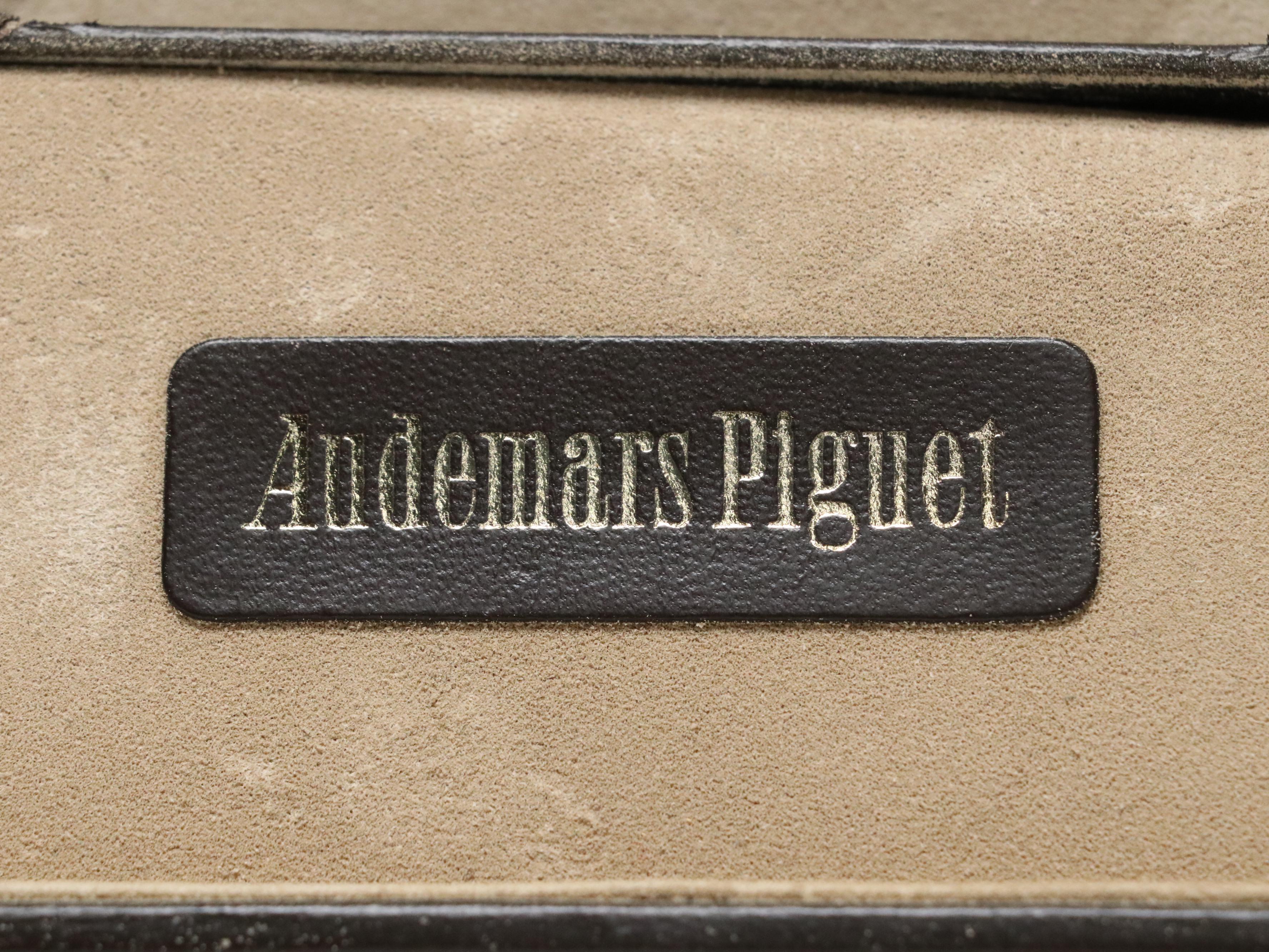 Audemars Piguet Brass Perpetual Desk Calendar with Leather Travel Case