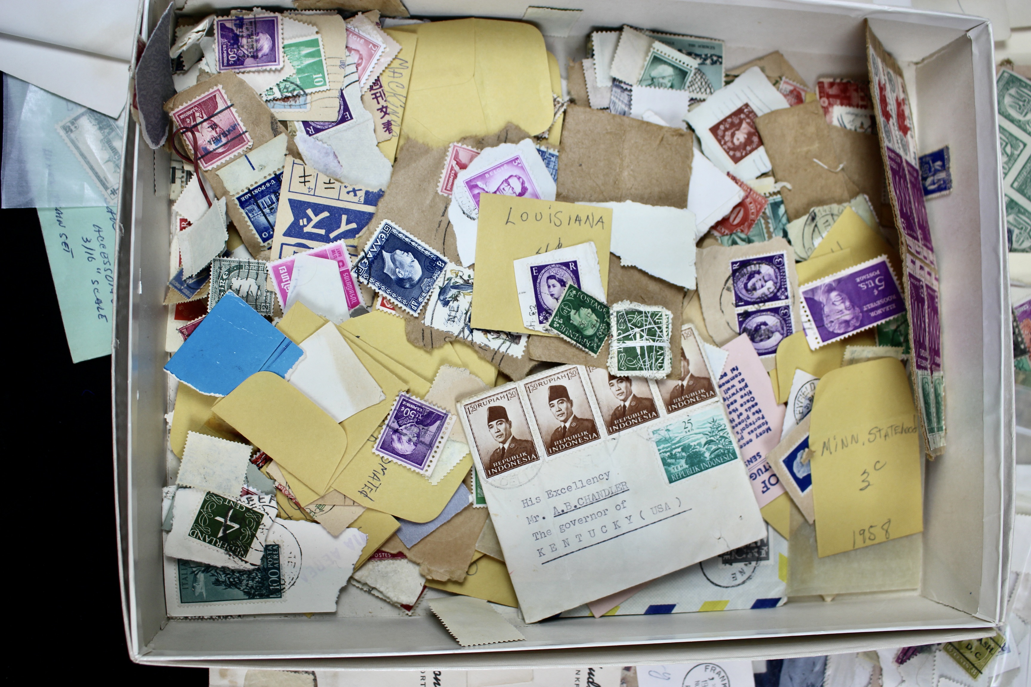 Over Sixteen Pounds of Foreign Postage Stamps