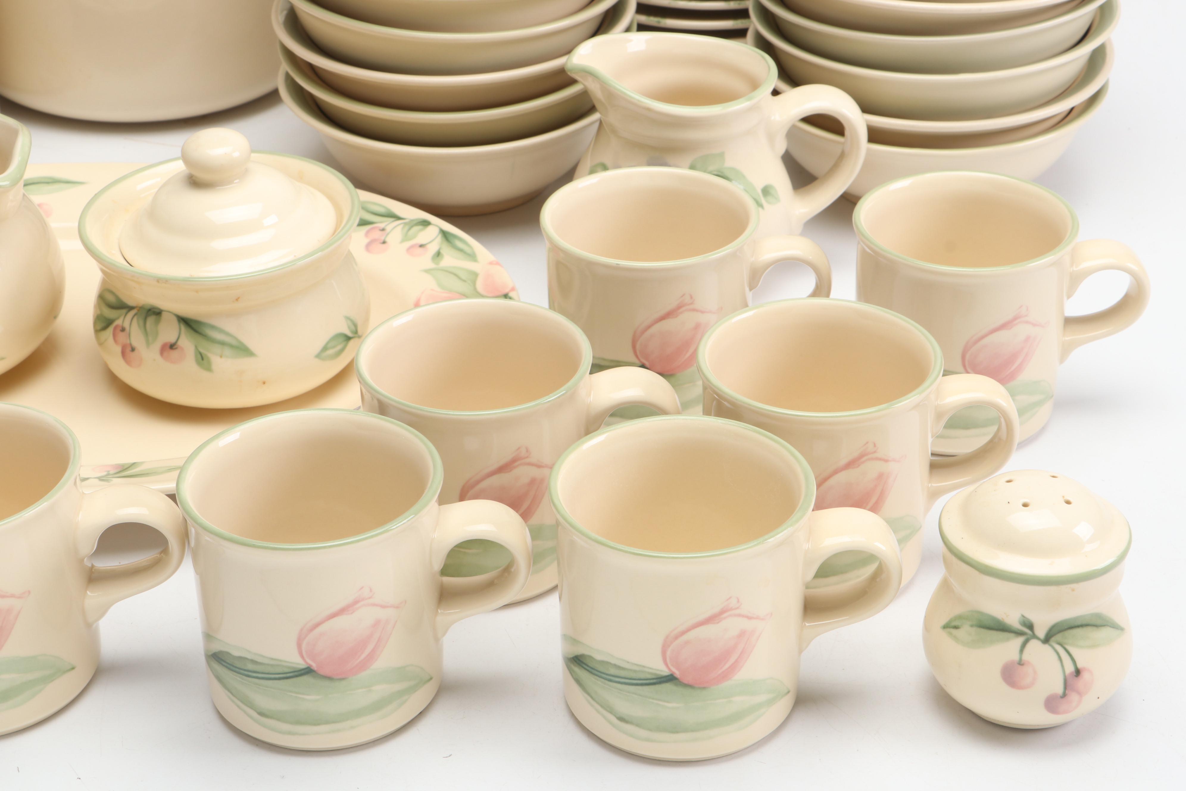 Pfaltzgraff "Garden Party" Ceramic Dinner Plates, Salad Plates and More