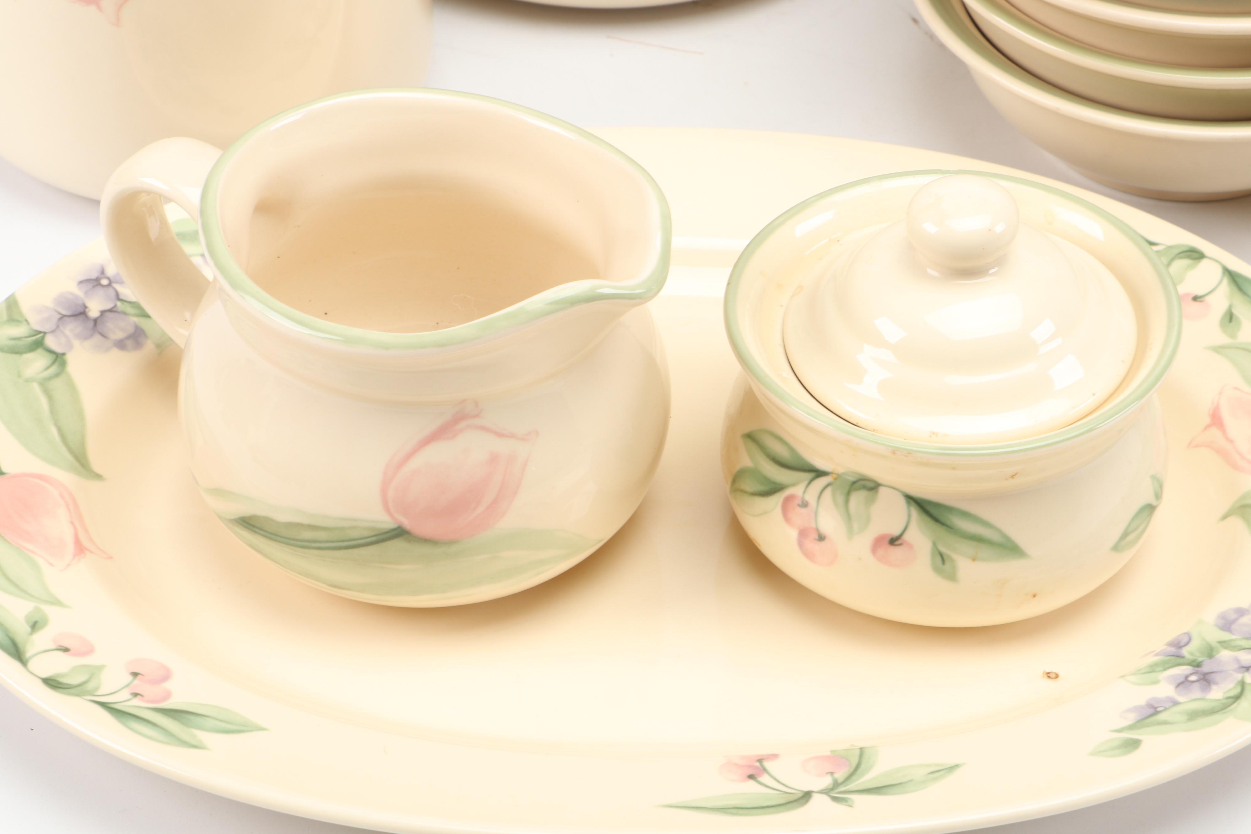 Pfaltzgraff "Garden Party" Ceramic Dinner Plates, Salad Plates and More