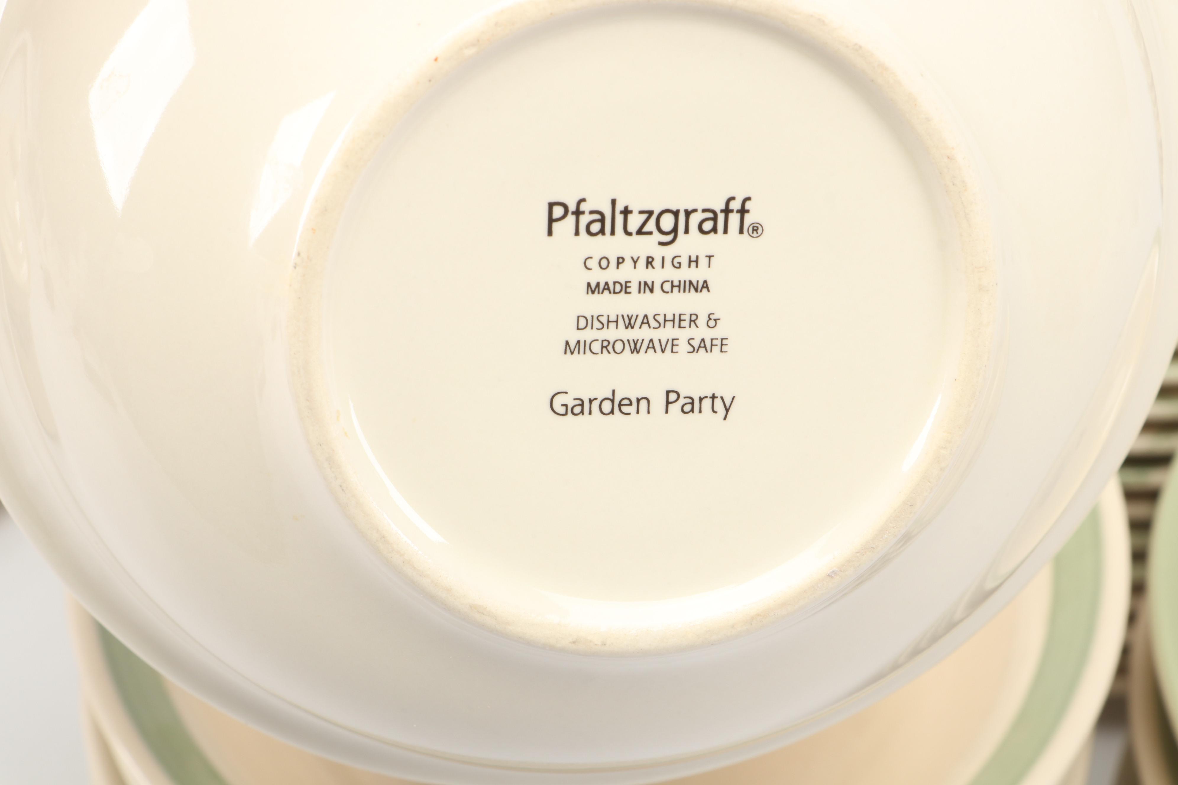 Pfaltzgraff "Garden Party" Ceramic Dinner Plates, Salad Plates and More