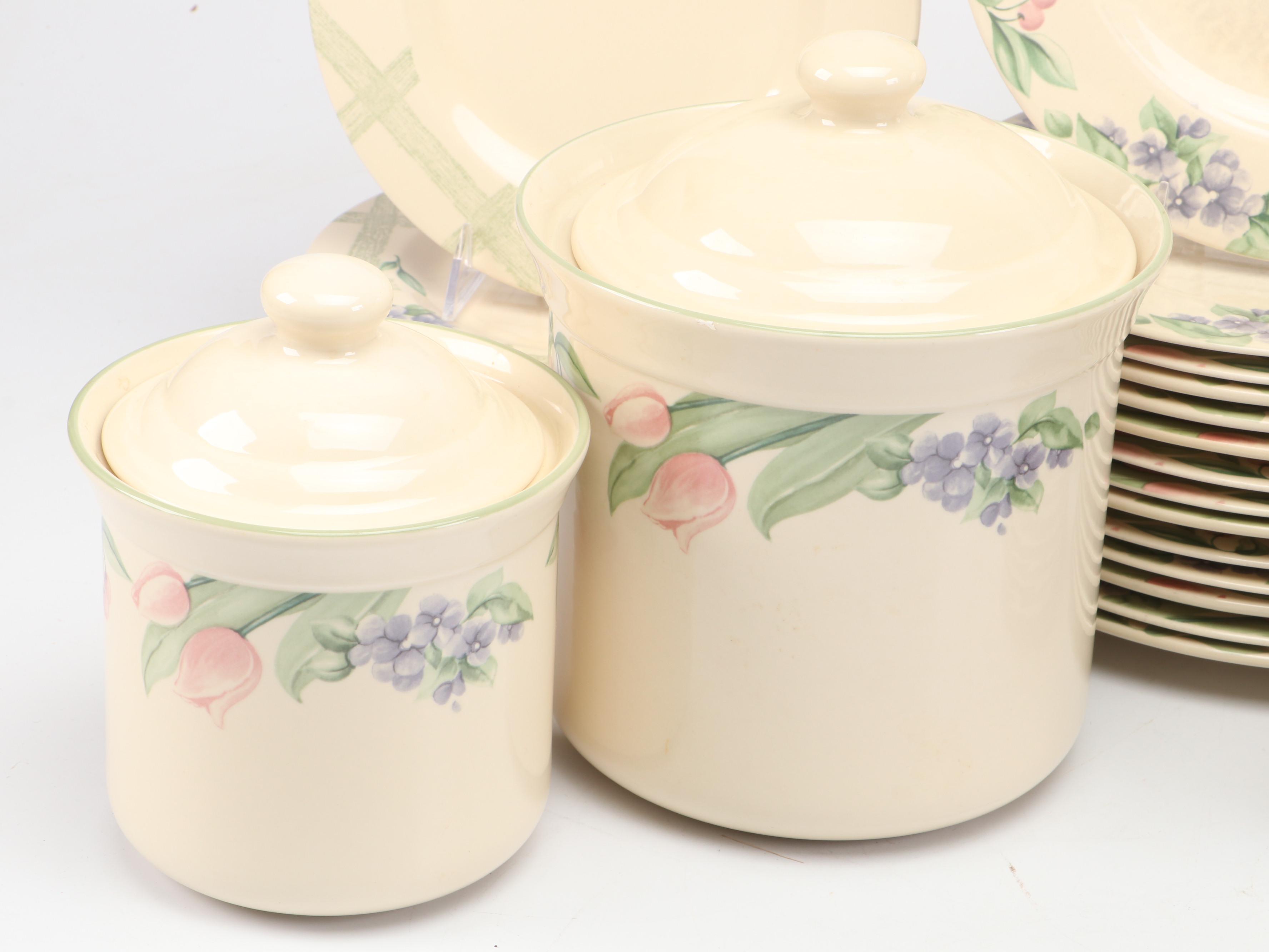 Pfaltzgraff "Garden Party" Ceramic Dinner Plates, Salad Plates and More