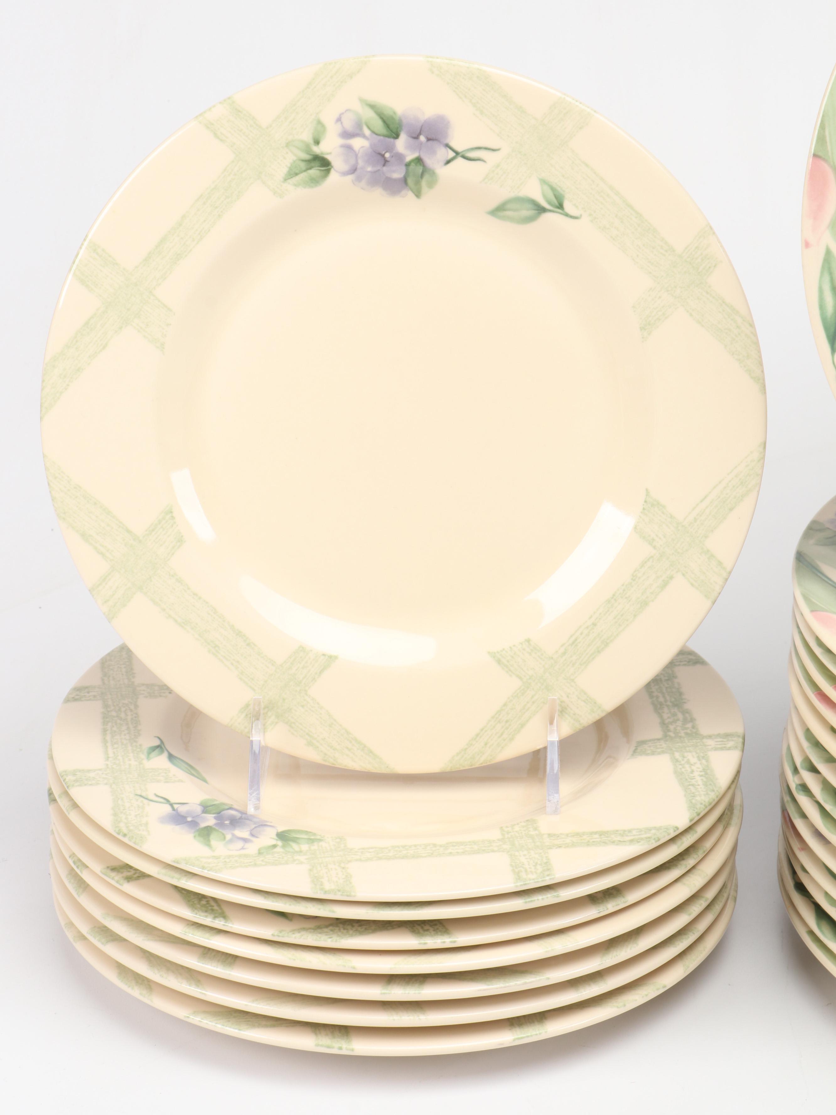 Pfaltzgraff "Garden Party" Ceramic Dinner Plates, Salad Plates and More