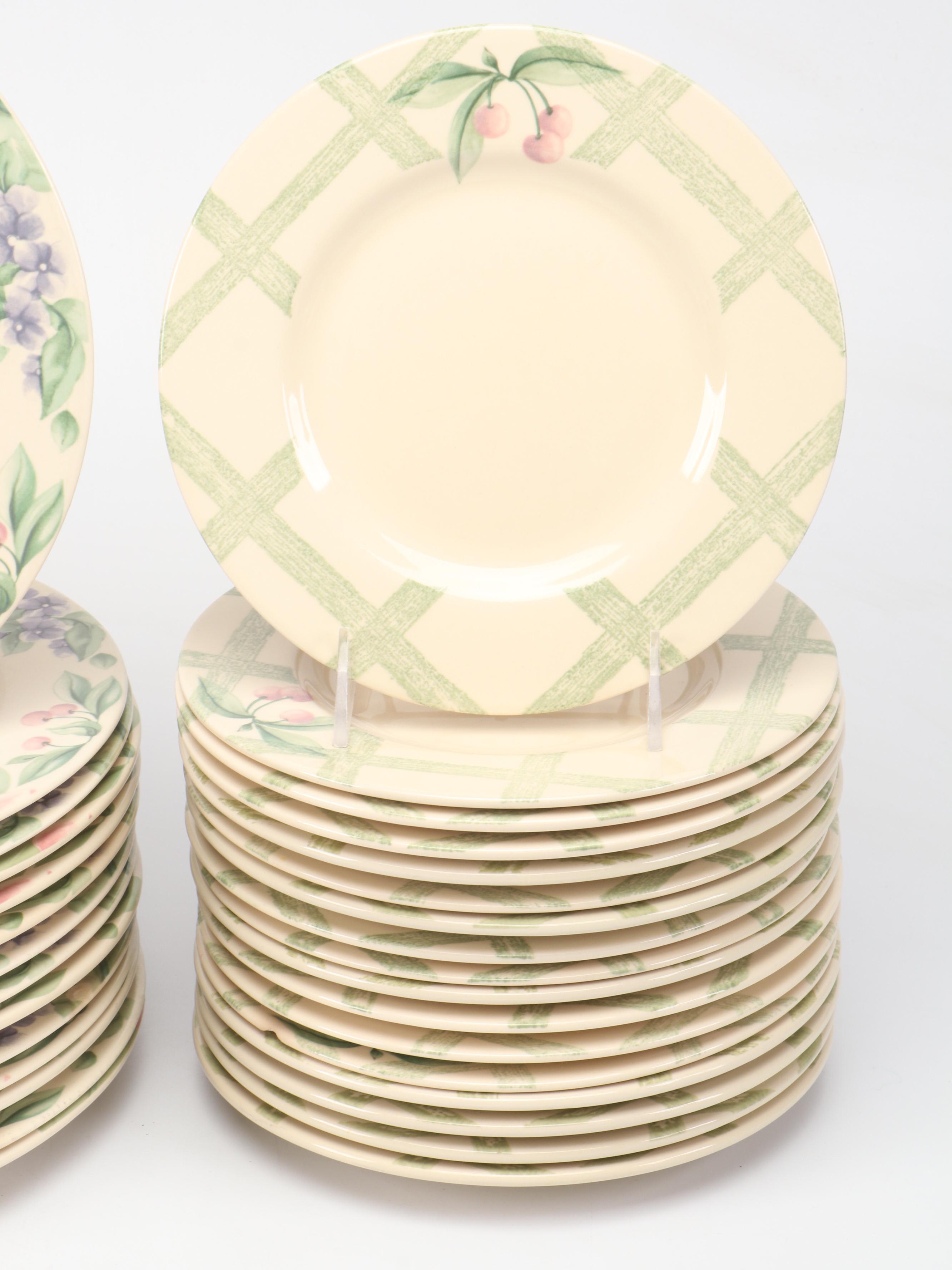 Pfaltzgraff "Garden Party" Ceramic Dinner Plates, Salad Plates and More